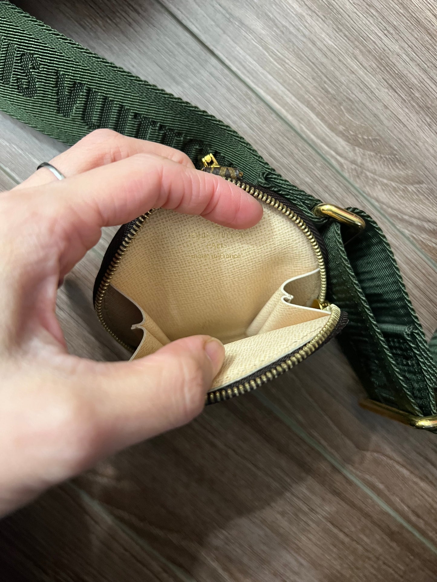 Louis Vuitton multi pochette monogram, kakhi strap