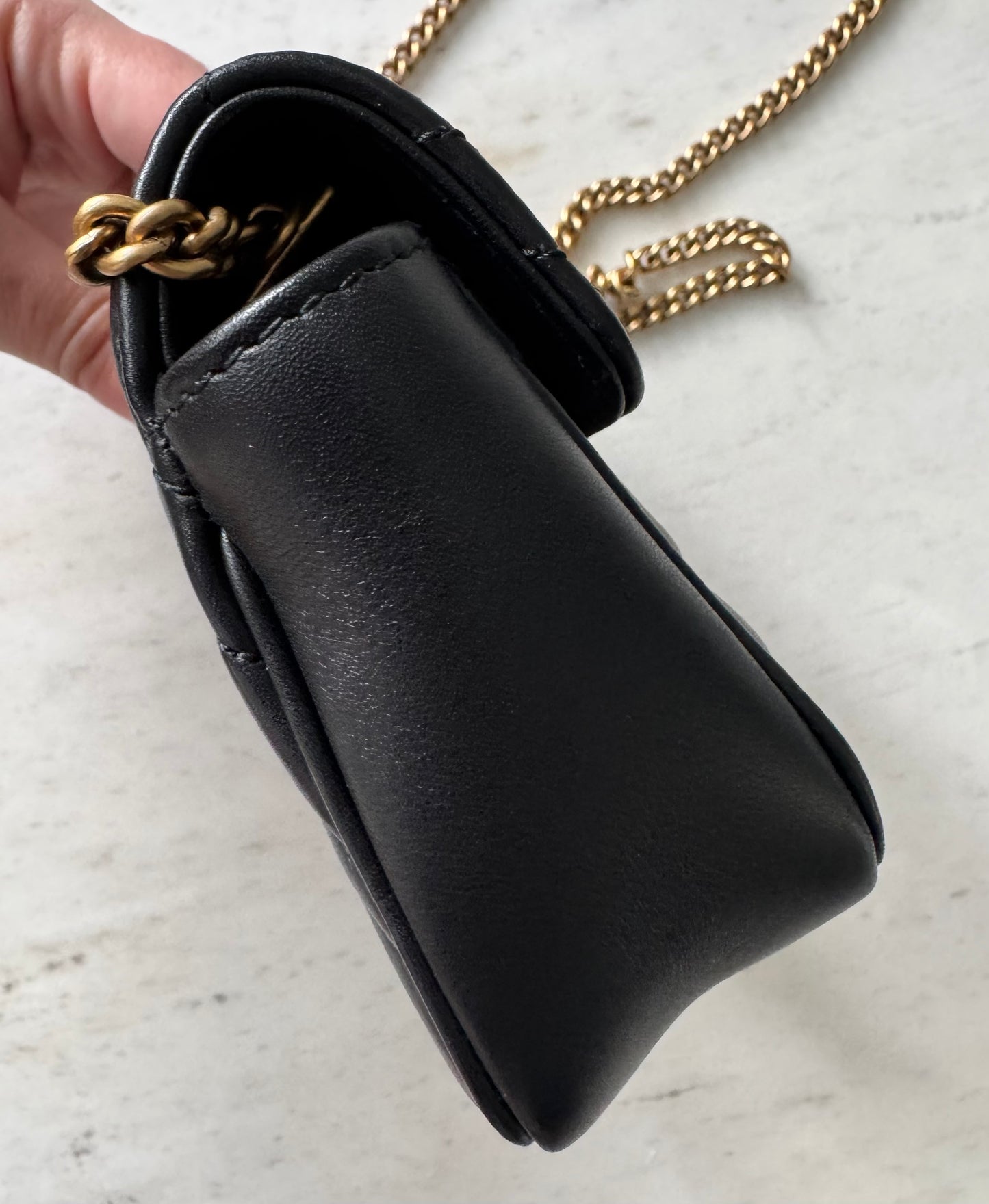 Gucci marmont super mini black