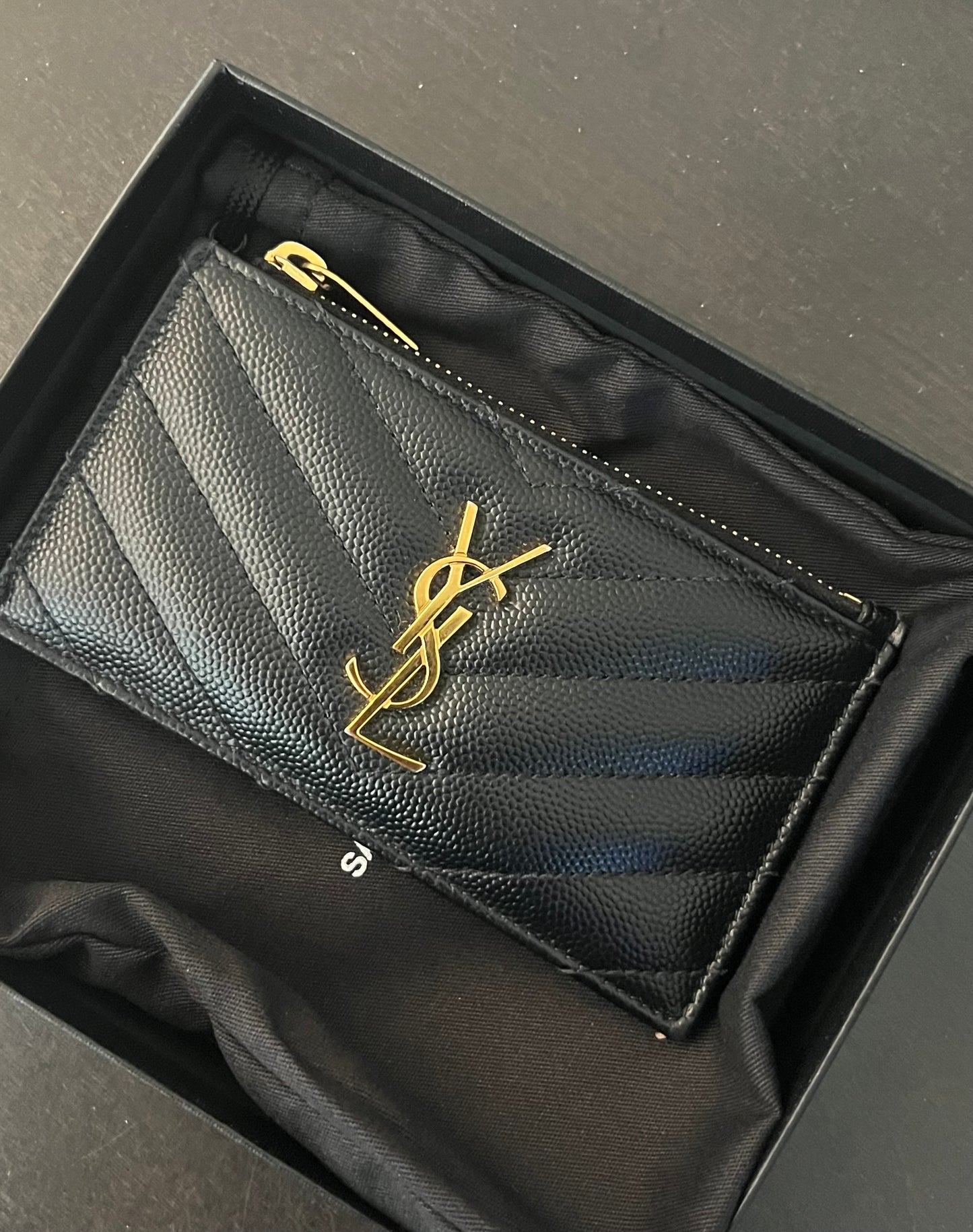 Saint Laurent YSL Logo card holder wallet