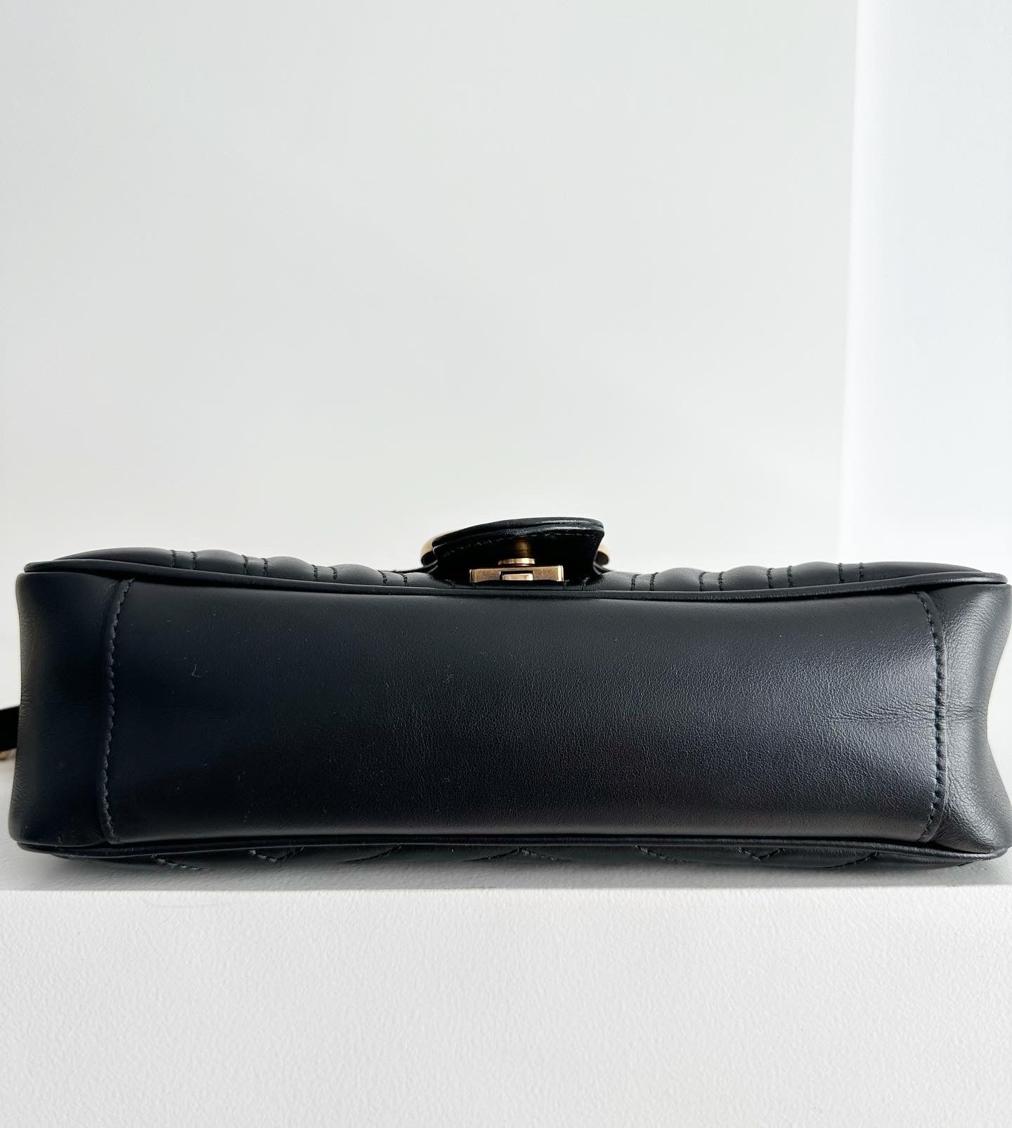 Gucci marmont matelasse small flap bag