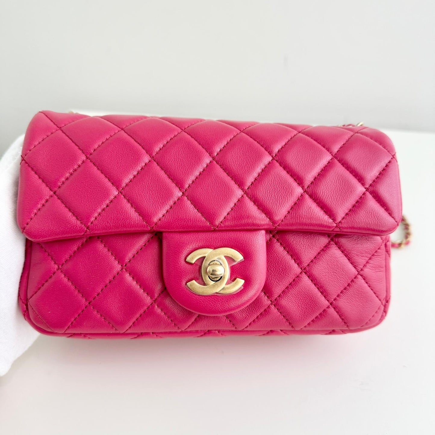 Chanel mini rectangular pearl crush