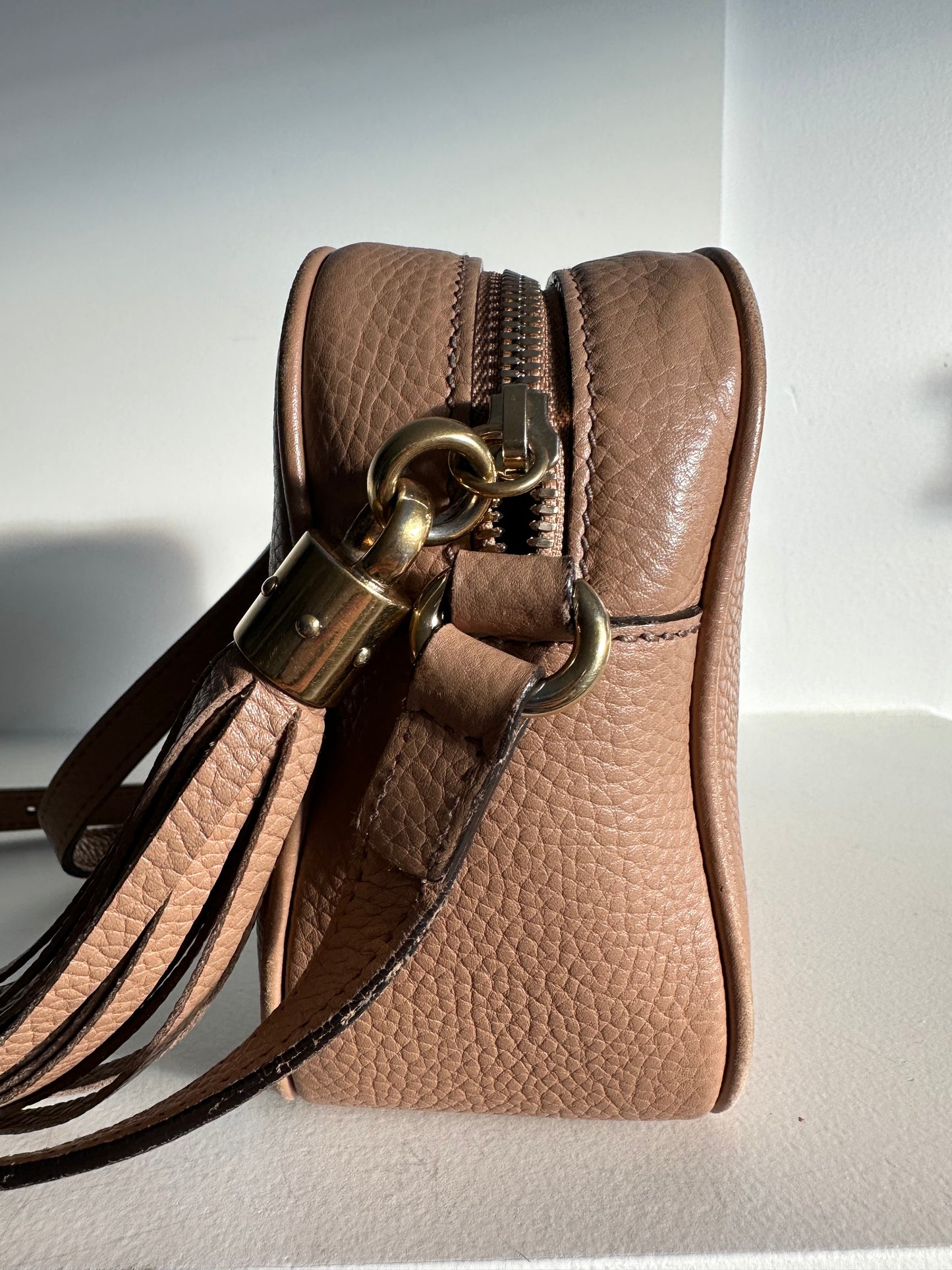 Gucci Soho Disco Bag, nude