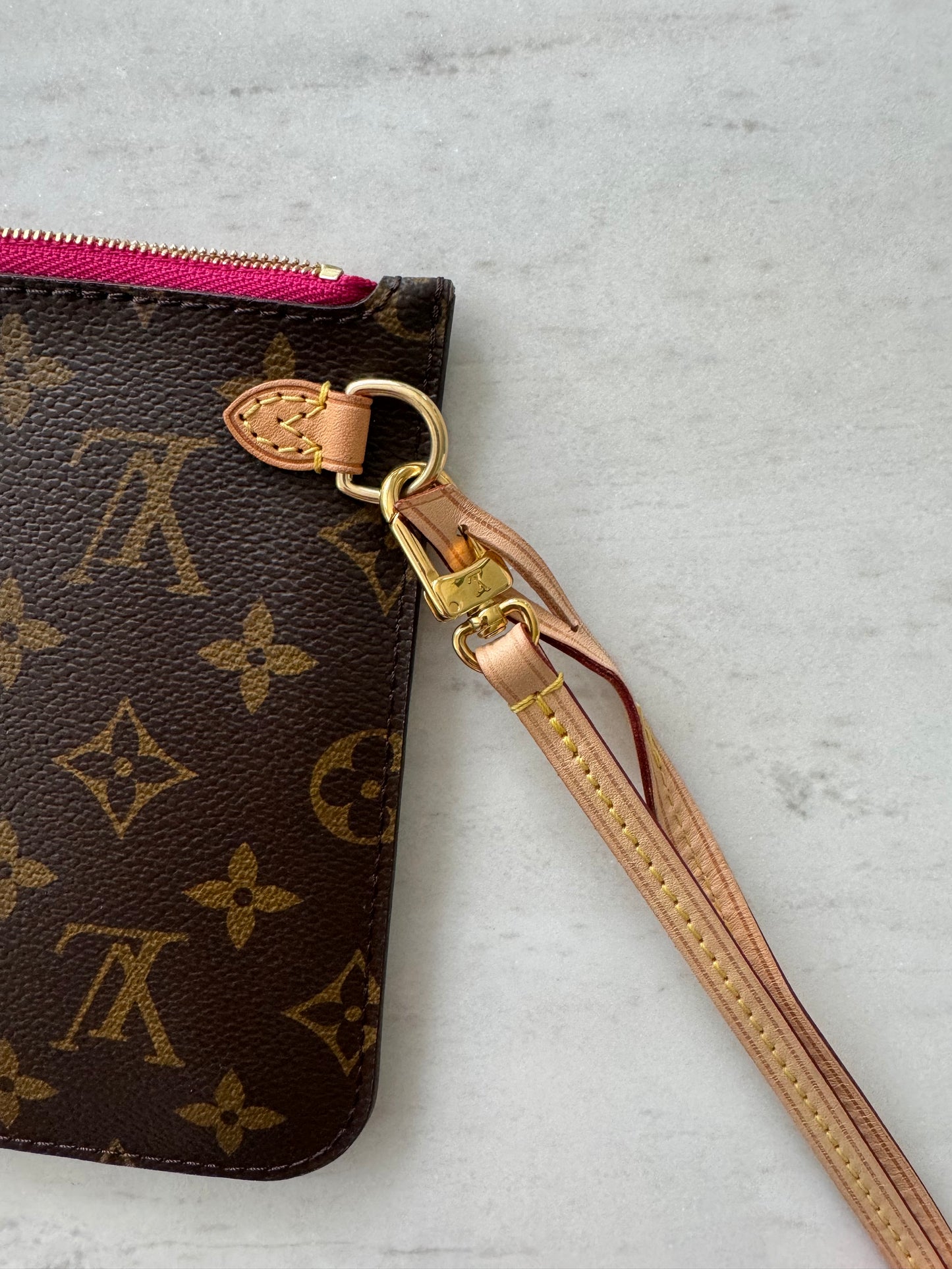 Louis Vuitton Monogram wristlet pouch