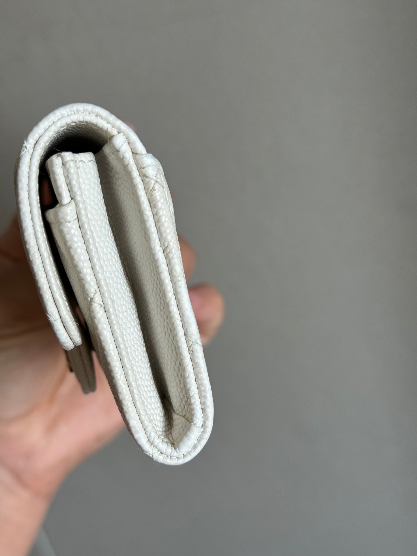 Chanel caviar small flap card holder wallet