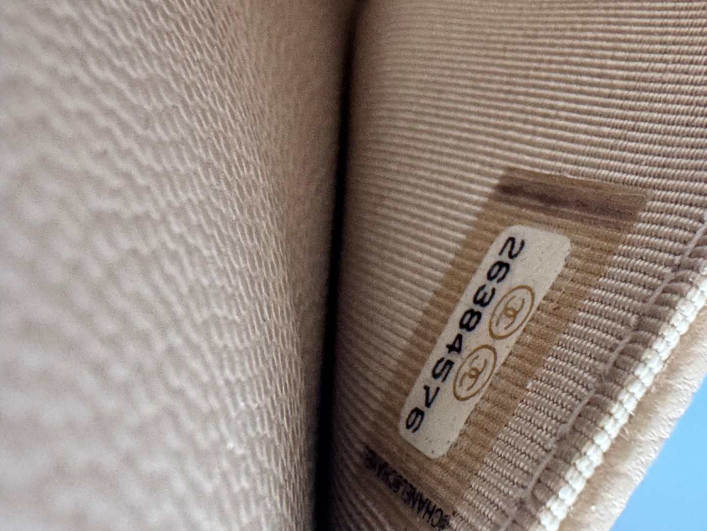 Chanel Caviar Quilted Wallet On Chain WOC Beige Clair