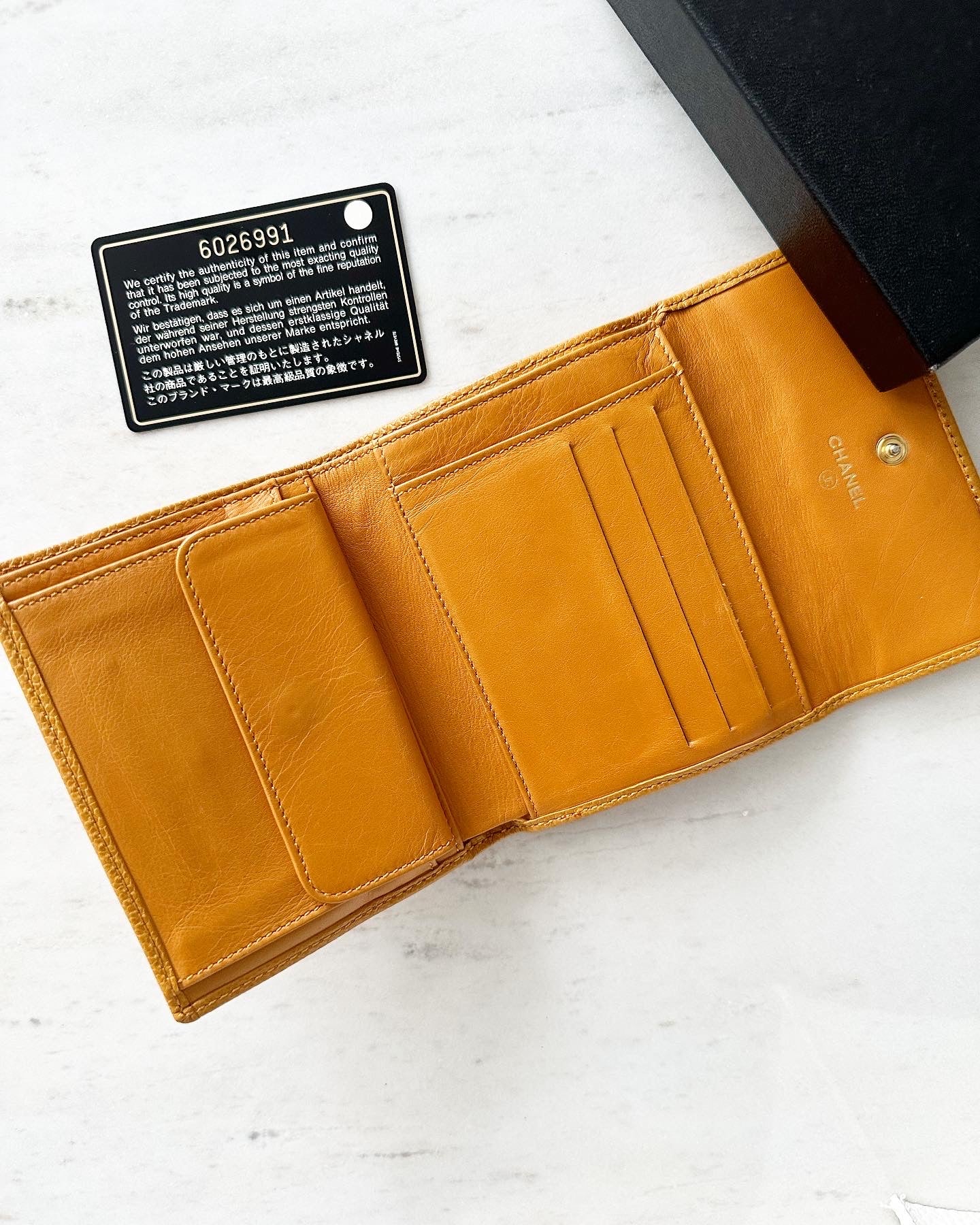 Chanel vintage bifold wallet
