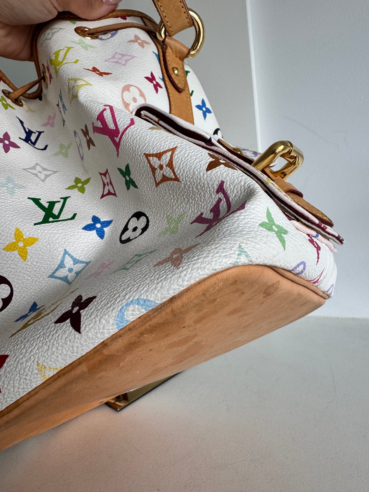 Louis Vuitton x Takashi Murakami White Monogram Multicolore Petit Noé