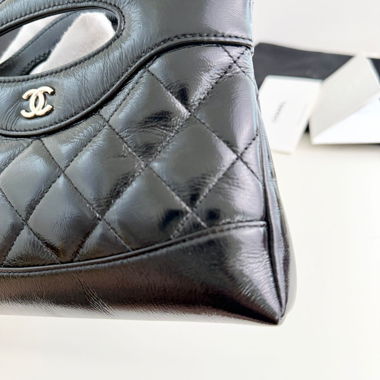 Chanel nano 31 shopper black