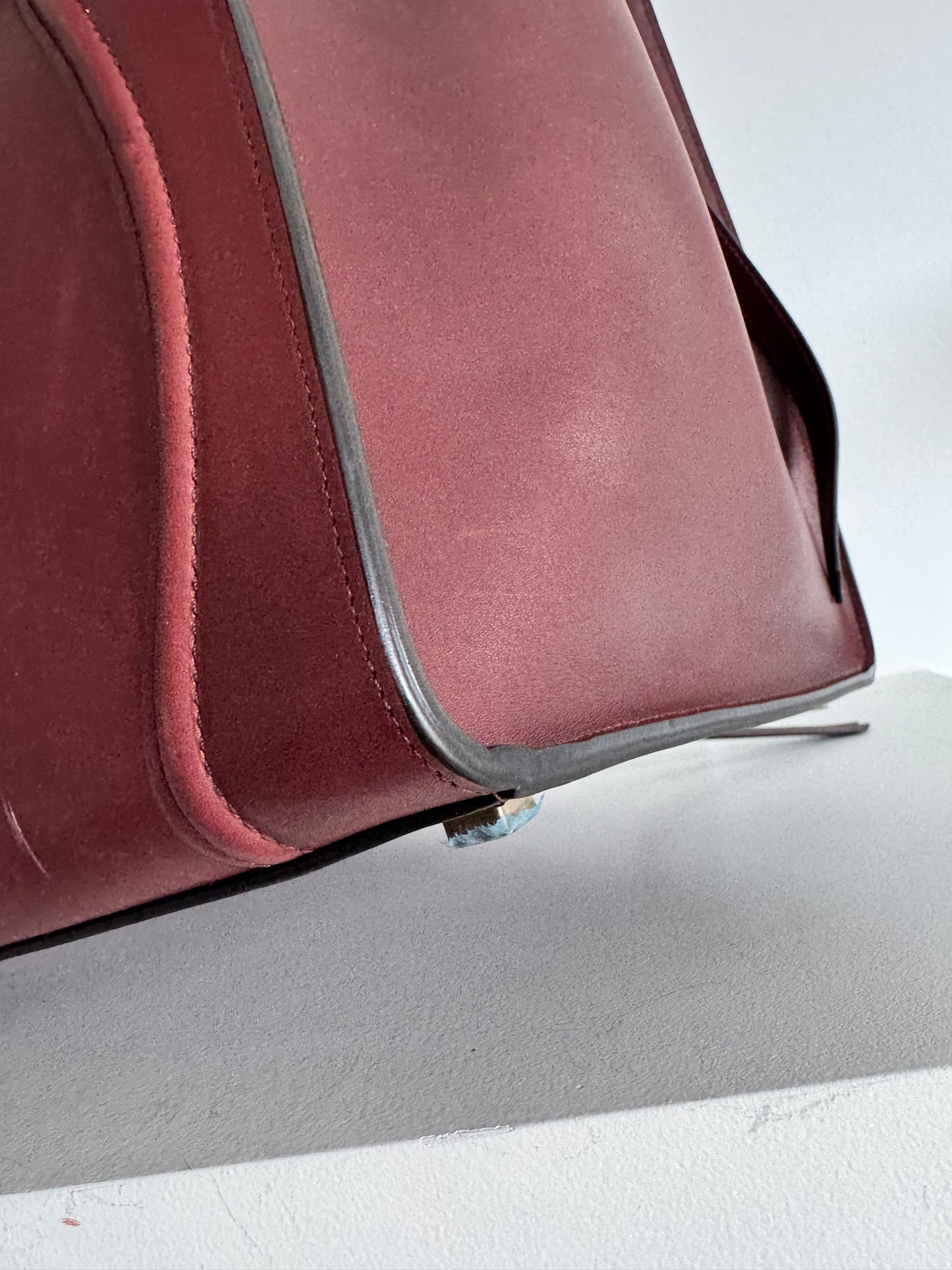 Celine medium phantom luggage bag, burgundy