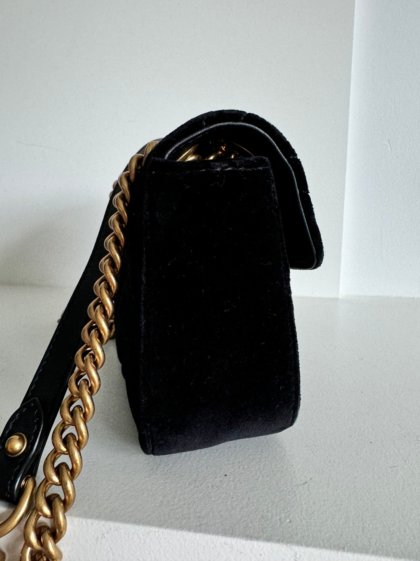 Gucci Mini Marmont Velvet Black