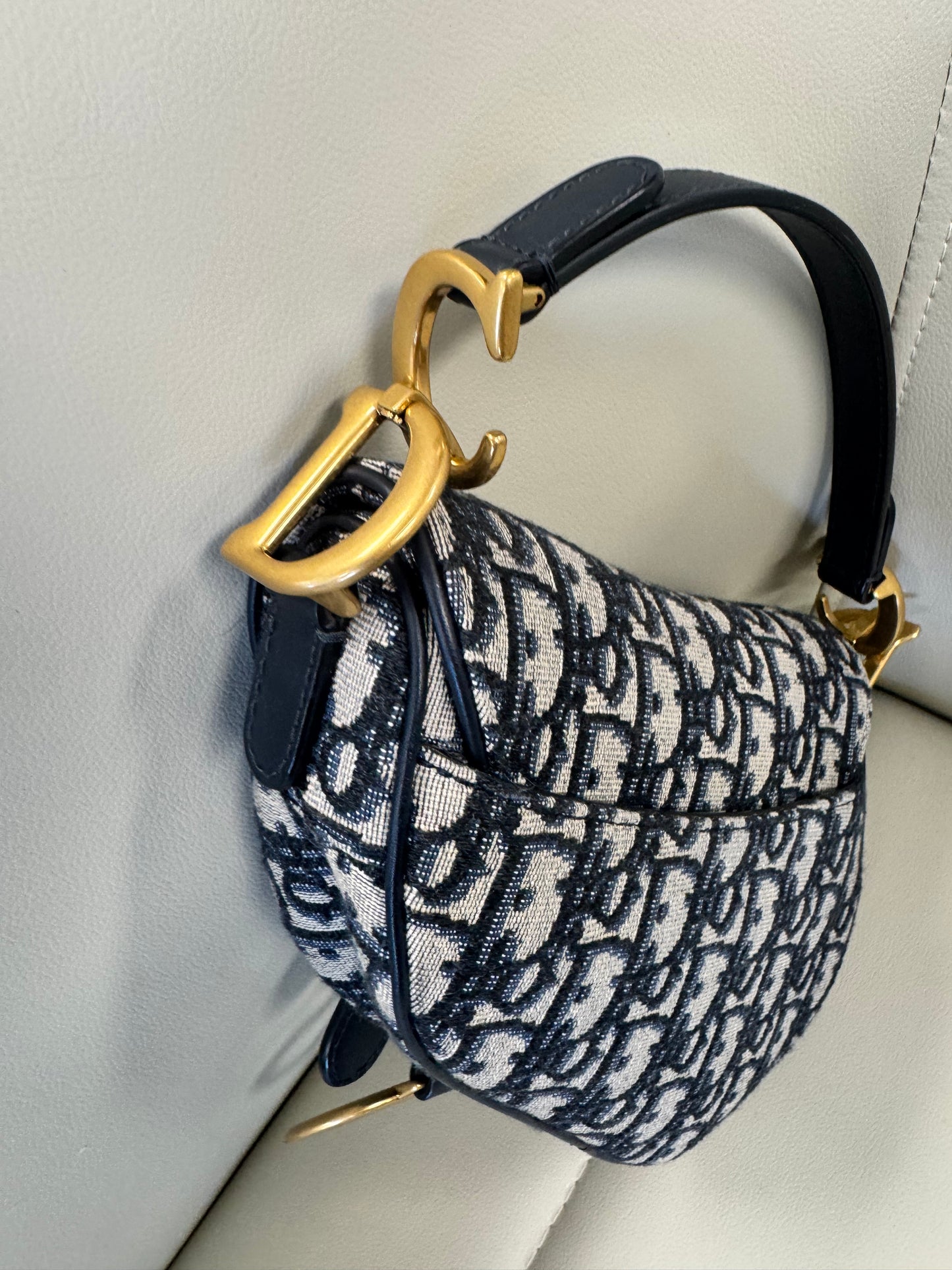 Christian Dior Oblique Mini Saddle Bag