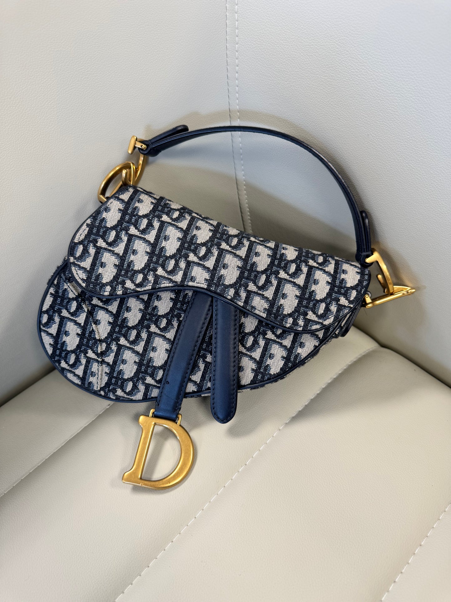 Christian Dior Oblique Mini Saddle Bag