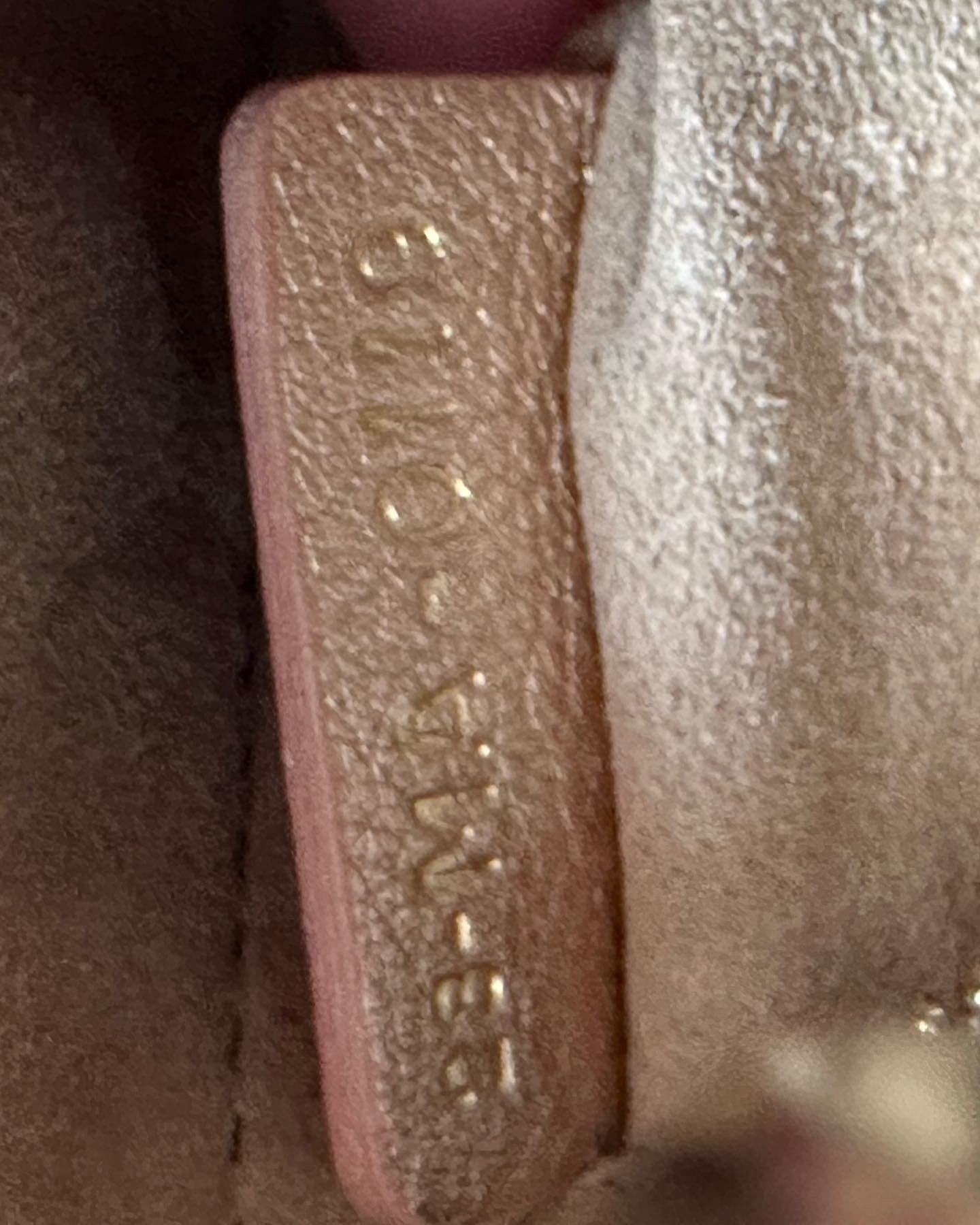 Christian Dior Mini Lady Metallic Cannage Quilt