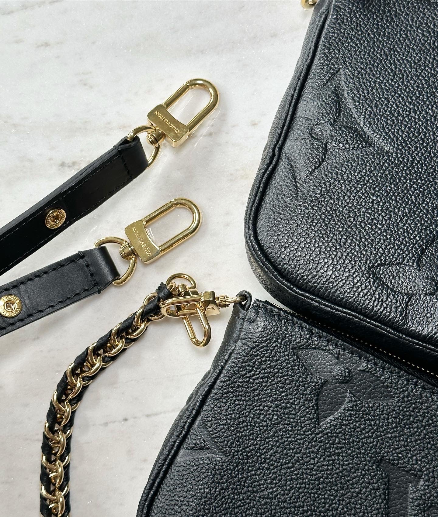 Louis Vuitton Multipochette Empriente Monogram, Black