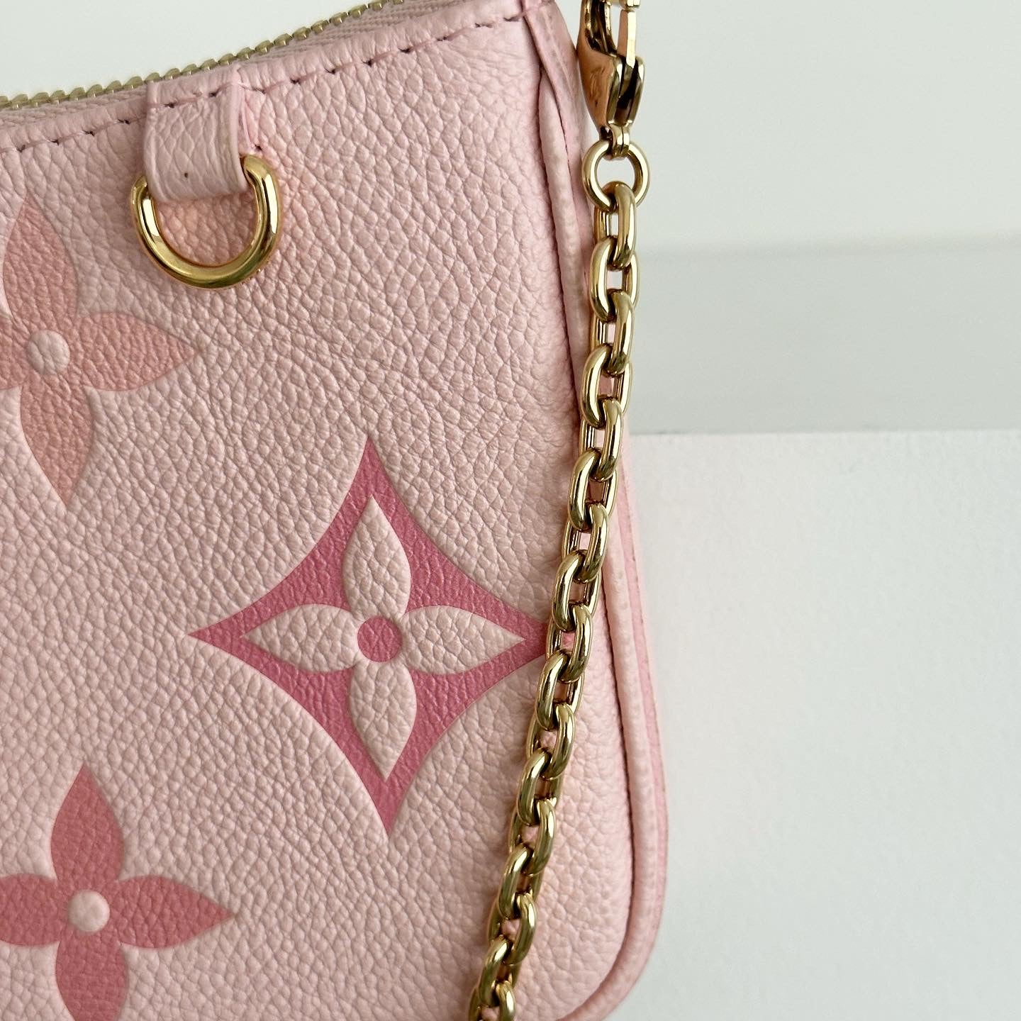 Louis Vuitton Easy Pouch Monogram Empreinte leather. Gradient collection.