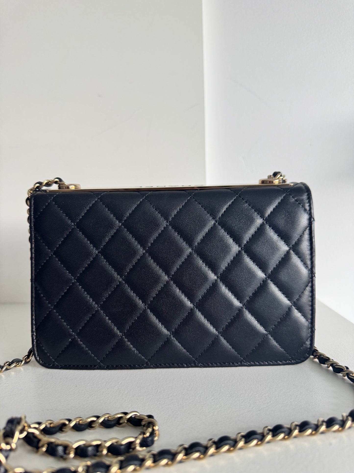 Chanel Trendy Quilted Lambskin Wallet On Chain