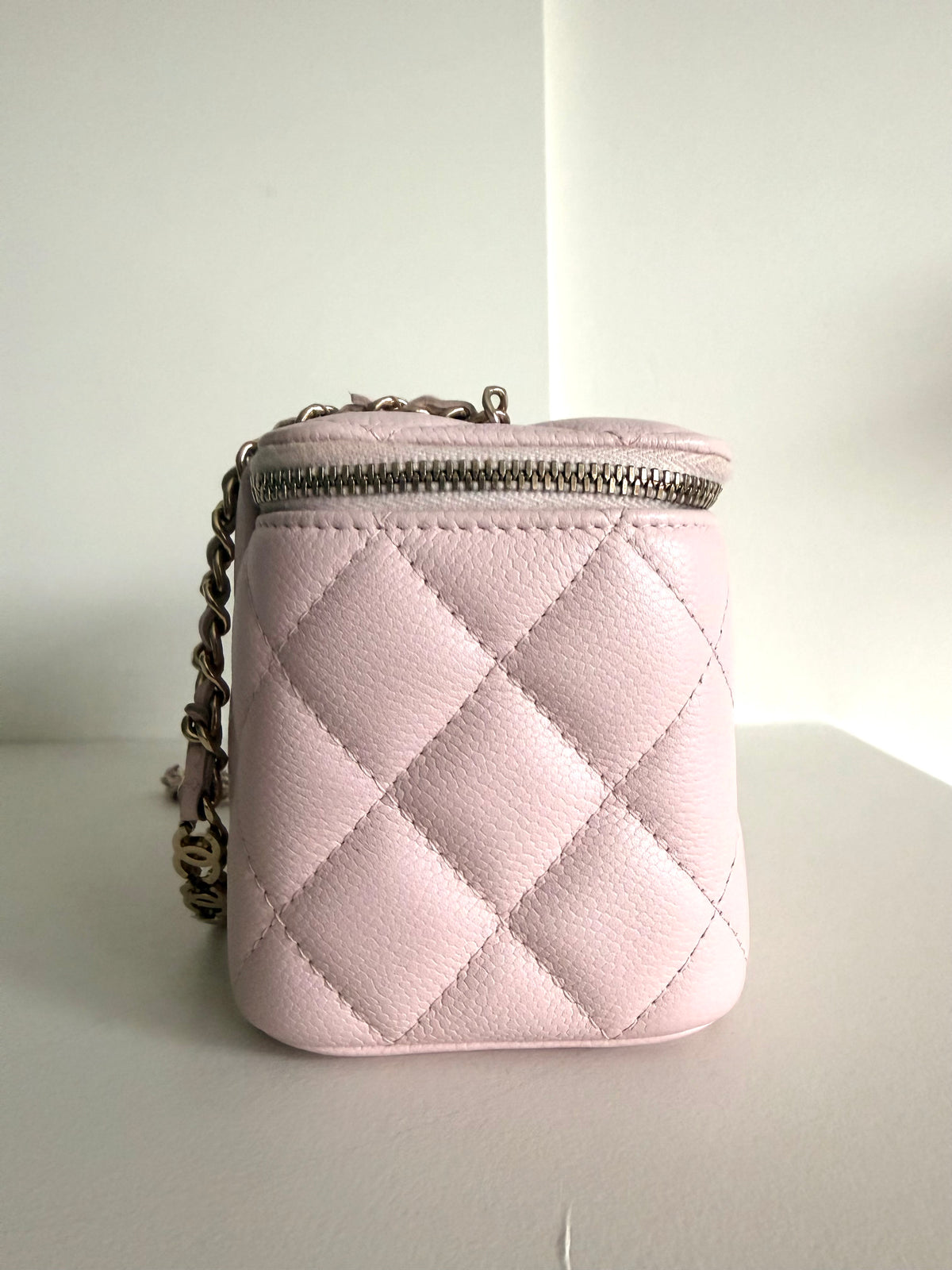 Chanel Vanity Case Bag With Chain