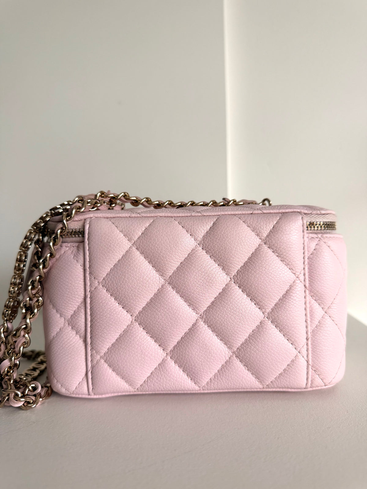 Chanel Vanity Case Bag With Chain