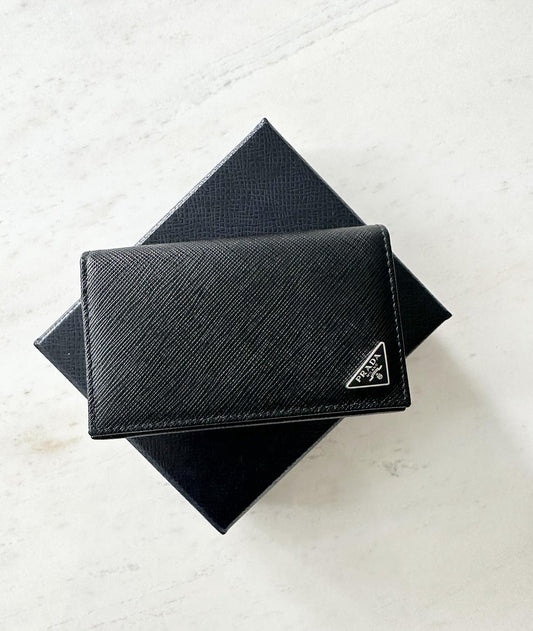 Prada card holder wallet , black