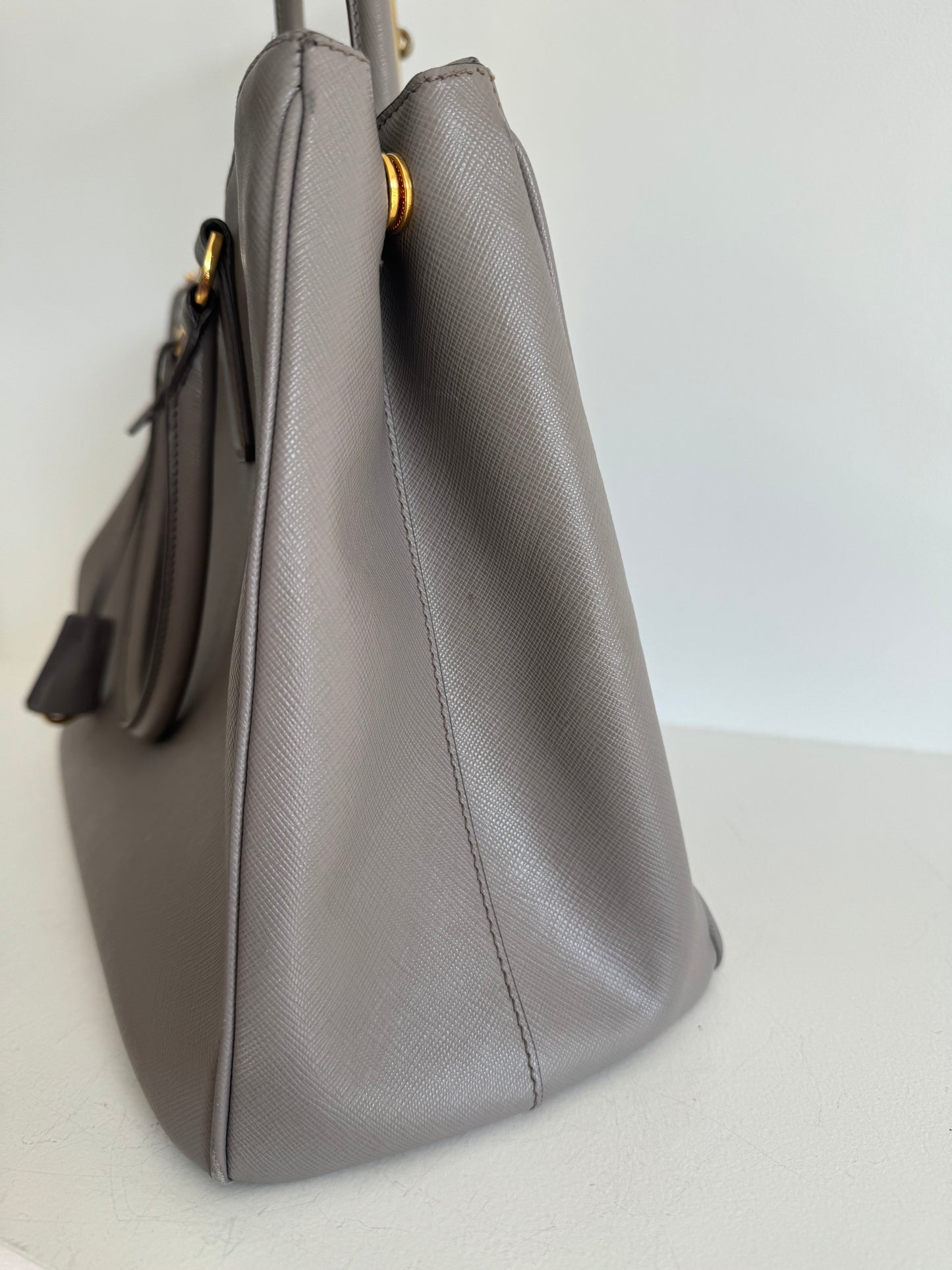 Prada Saffiano galleria tote, gray