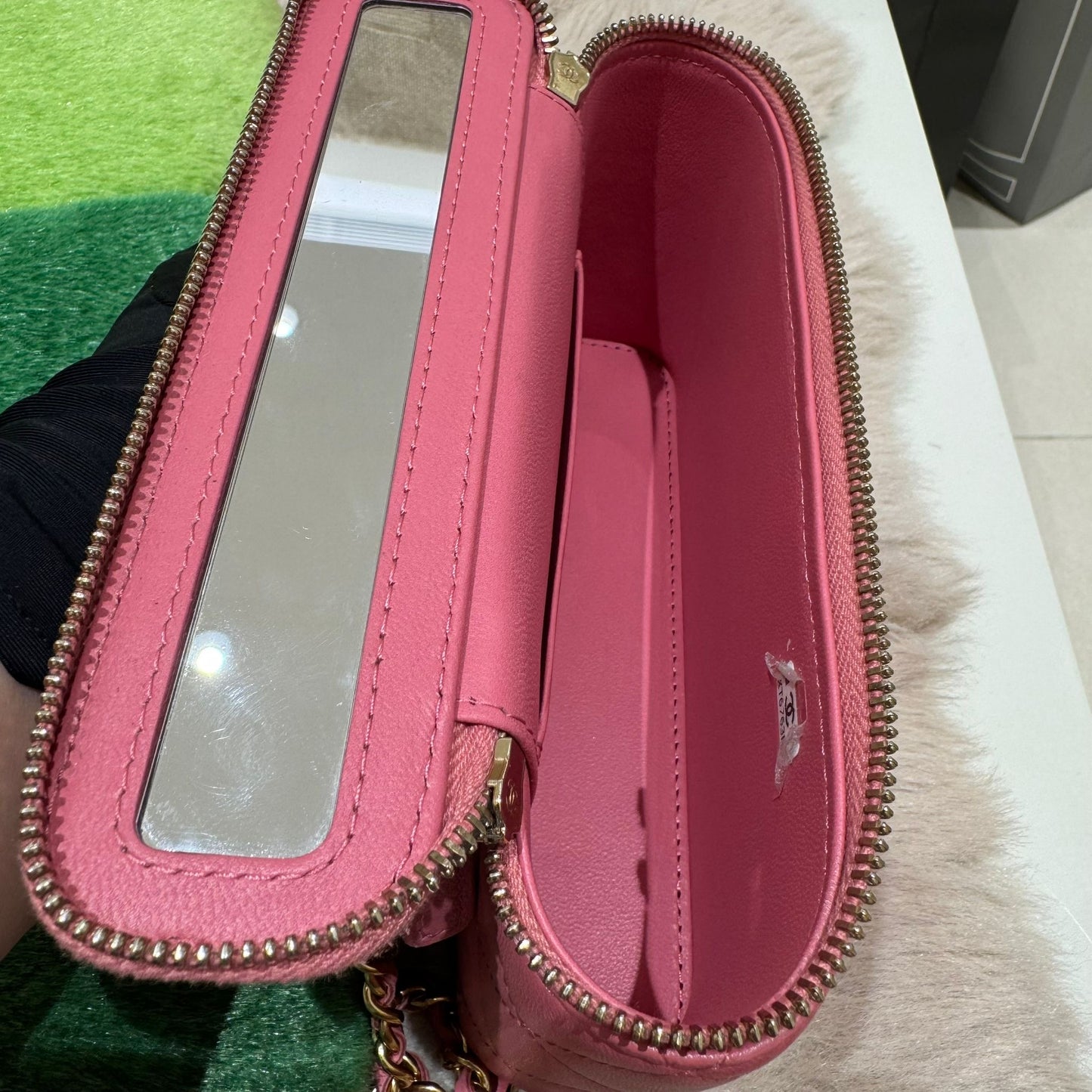 Chanel Top Handle Clutch On Chain