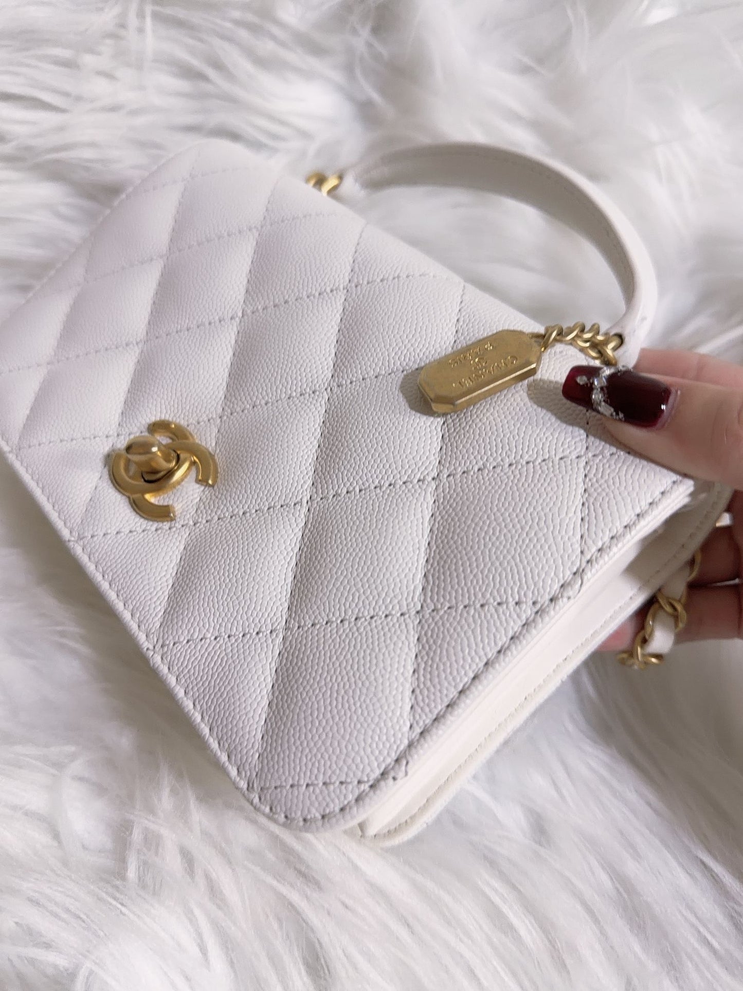 Chanel Top Handle Flap Bag