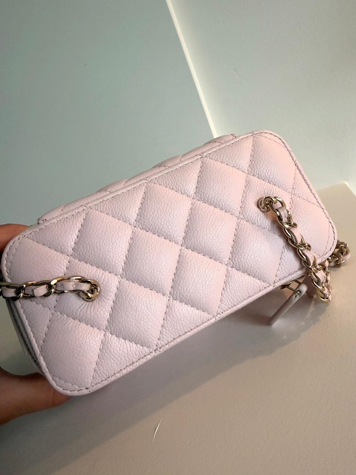 Chanel Vanity Case Bag With Chain