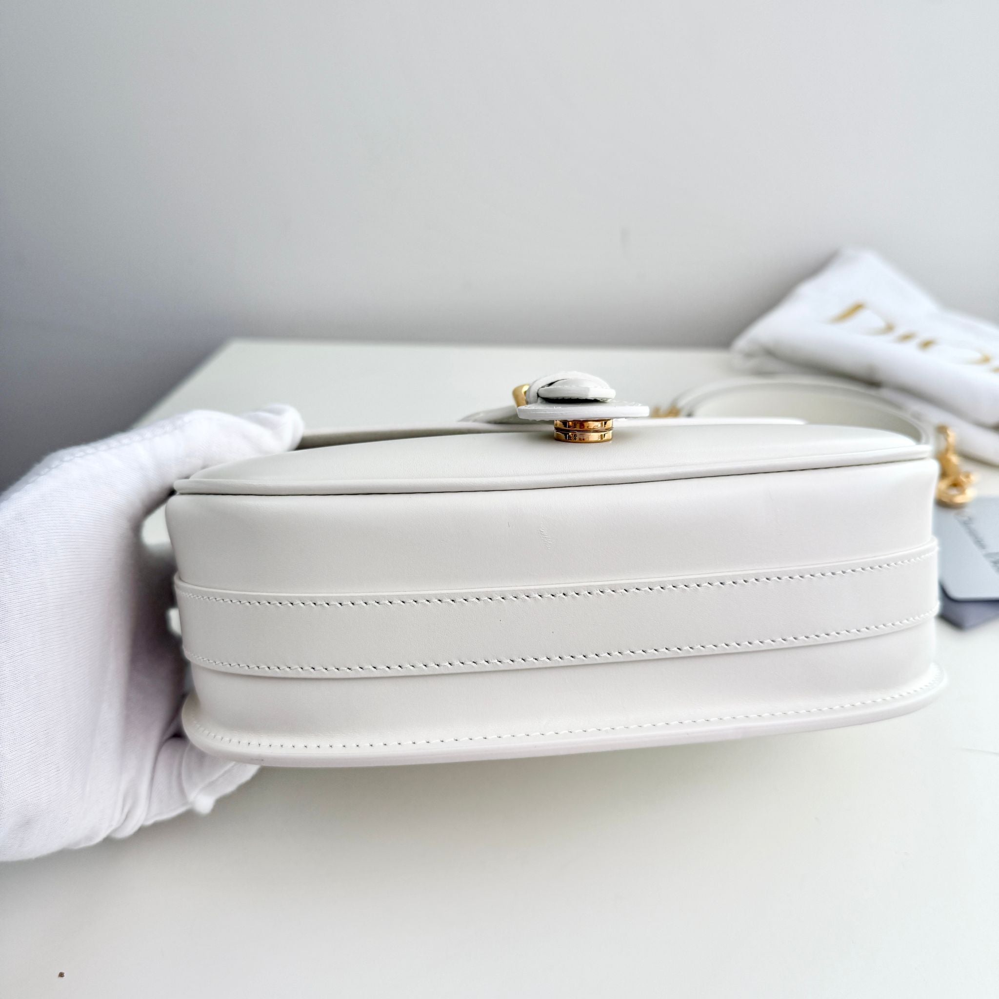 Christian Dior Bobby Medium Bag, White – Posh Ave Luxury Consignment