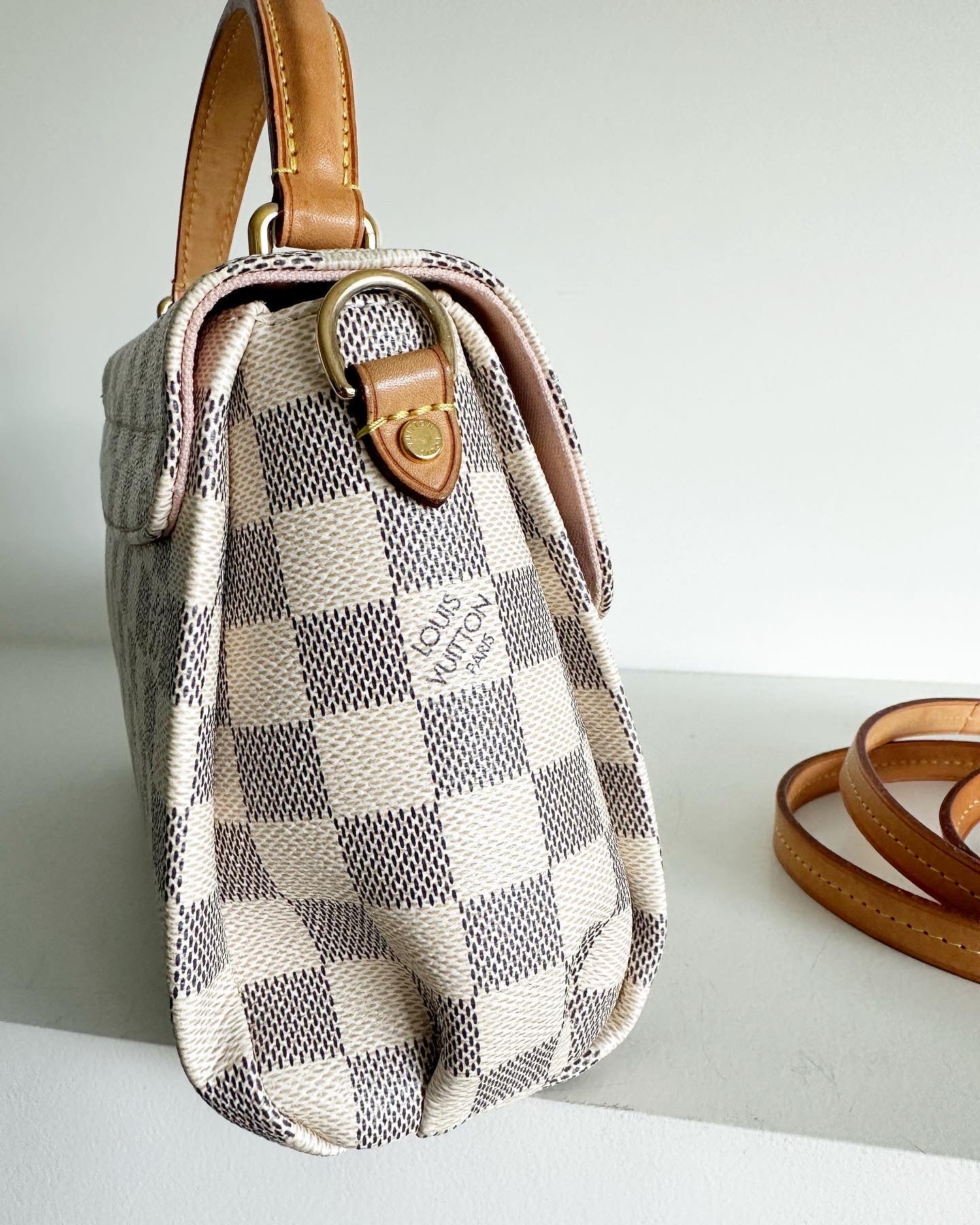 Louis Vuitton croisette damier azur, rose ballerine