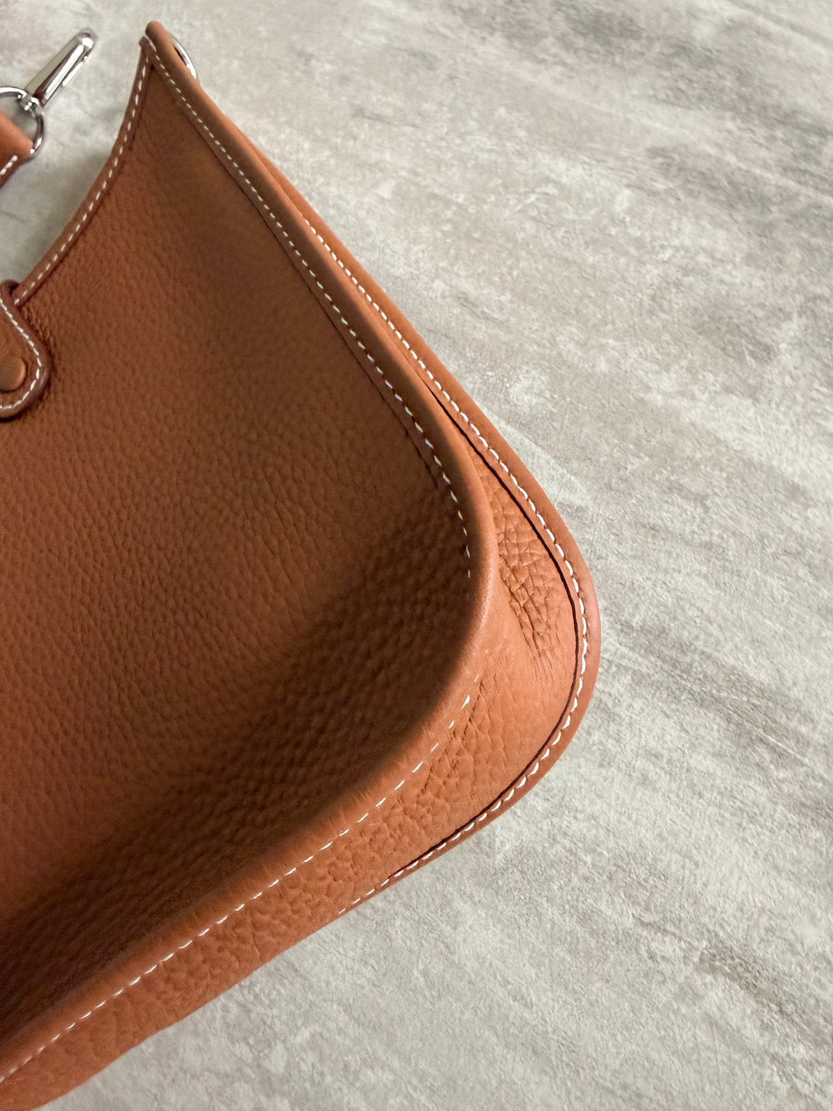 Hermes Mini Evelyn Bag, Gold PHW