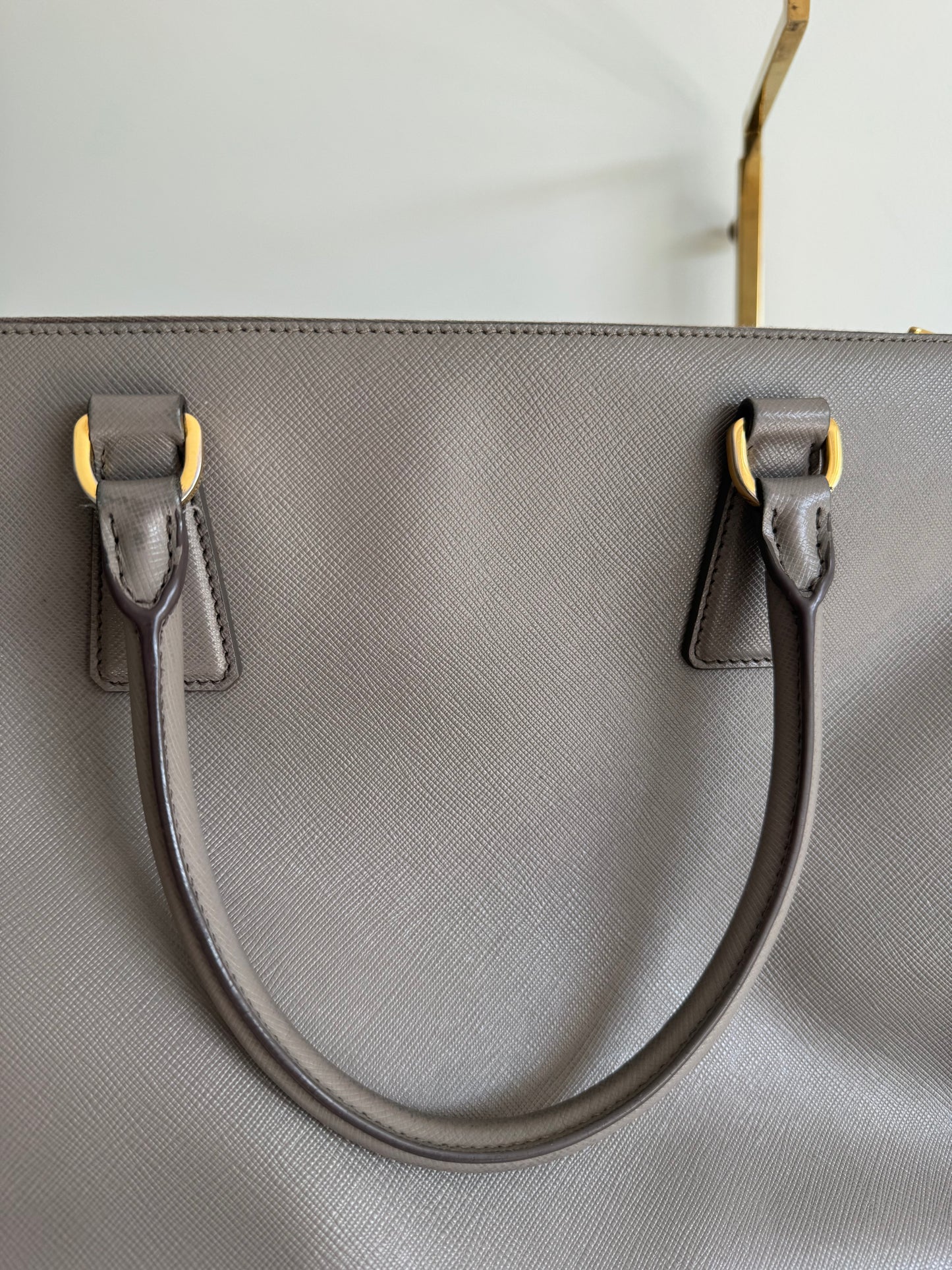 Prada Saffiano galleria tote, gray