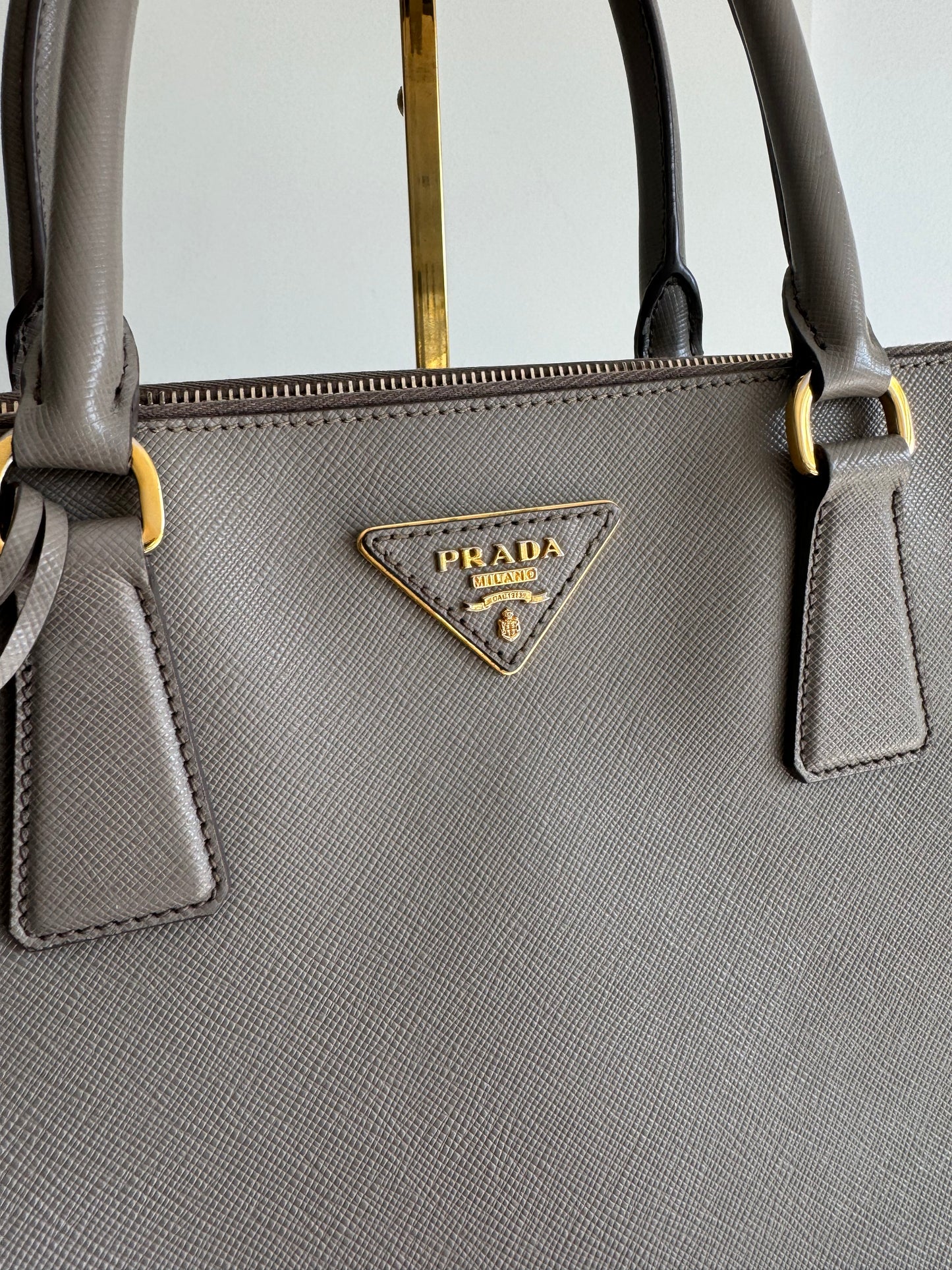 Prada Saffiano galleria tote, gray