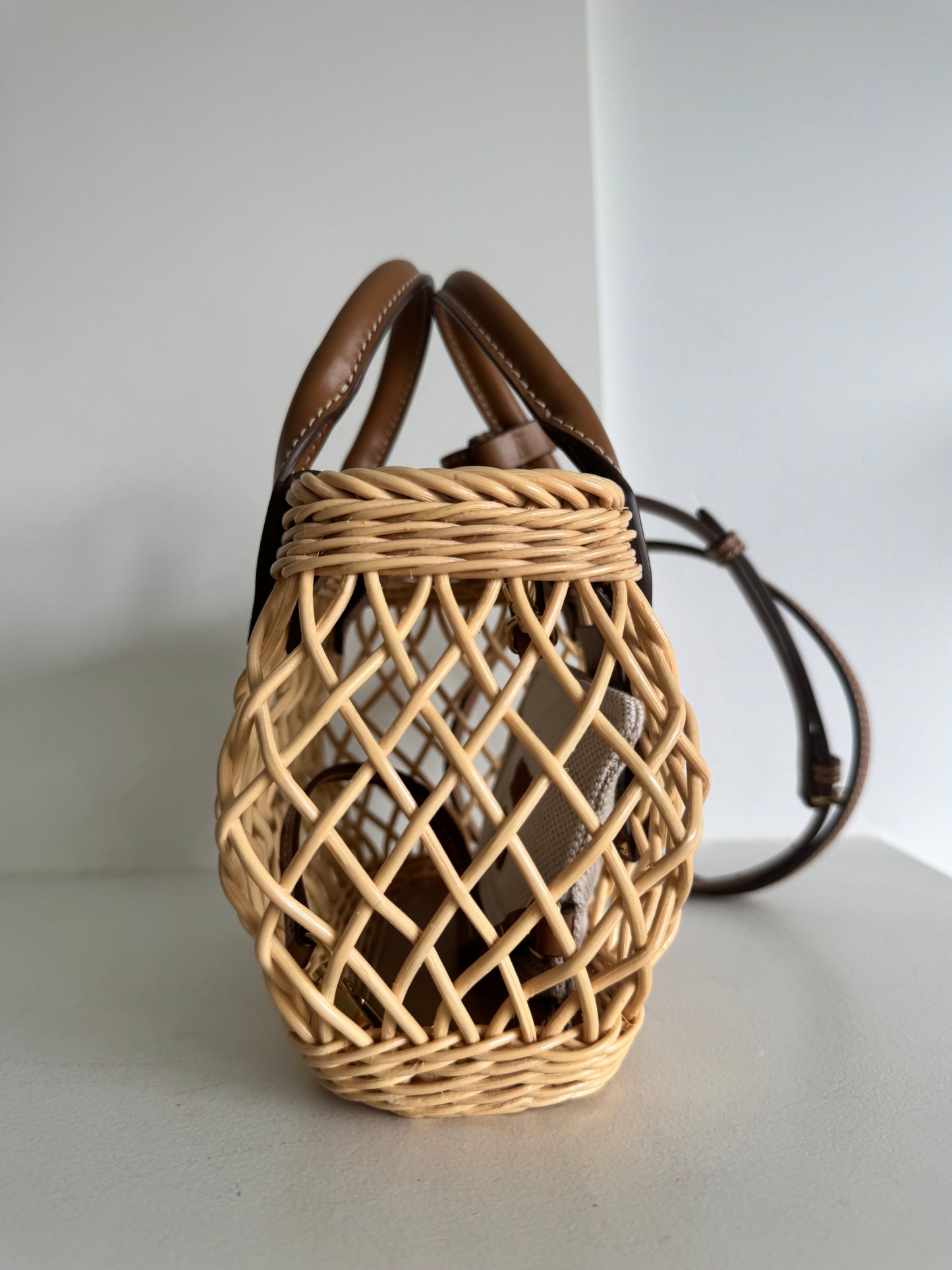 MiuMiu Woven Basket tote bag