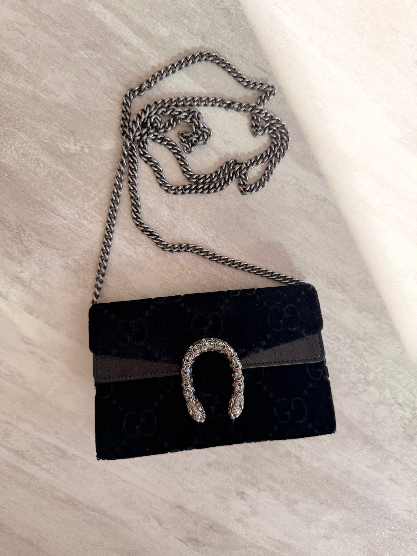 Gucci Super Mini Dionysus Velvet