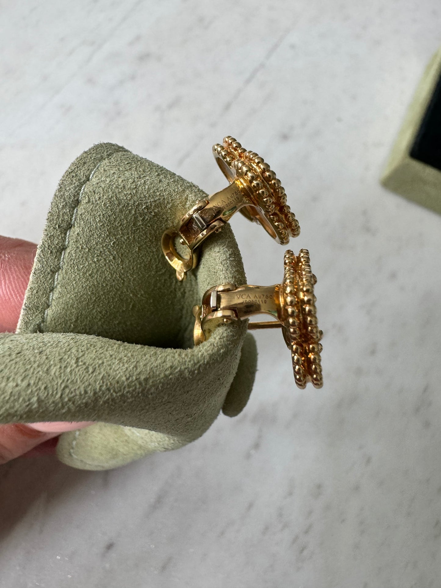 Van cleef and arpels vintage alhambra MOP earrings