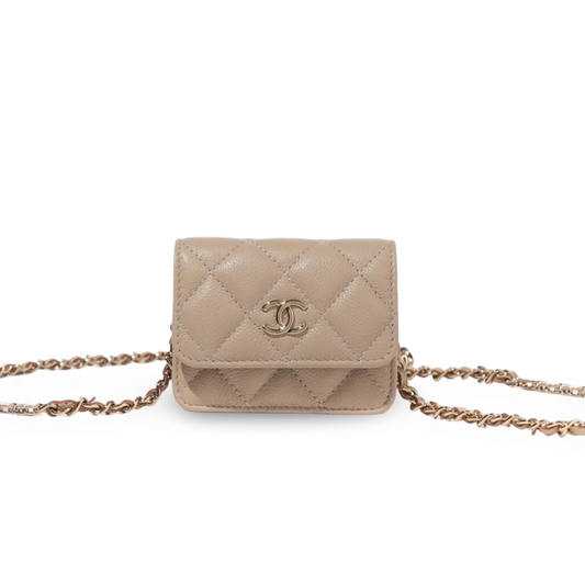 Chanel Caviar Clutch On Chain