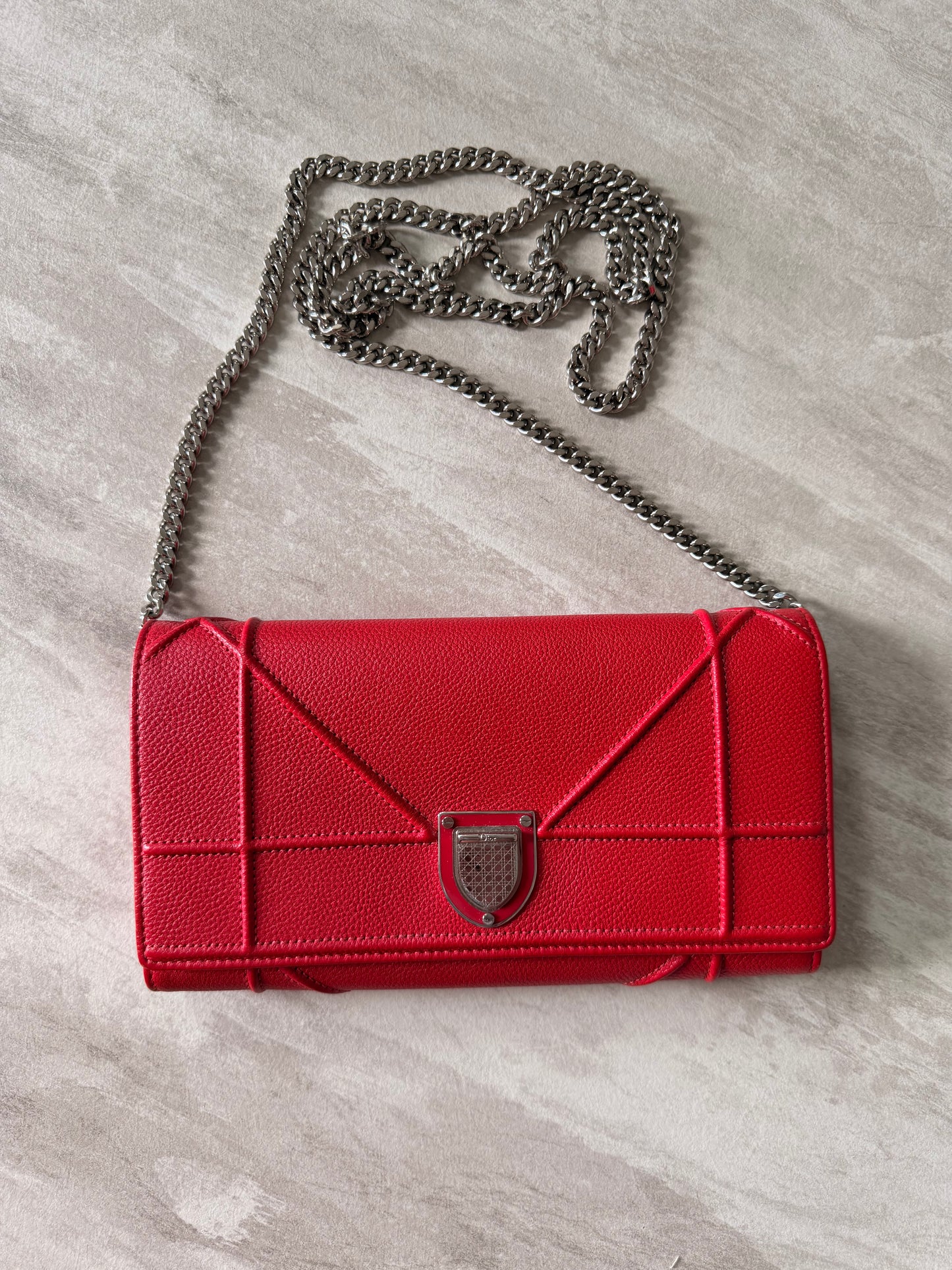 Christian Dior Diorama Wallet On Chain