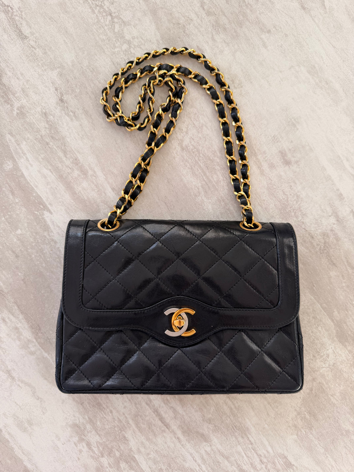 Chanel Black Quilted Lambskin Flap Bag GHW