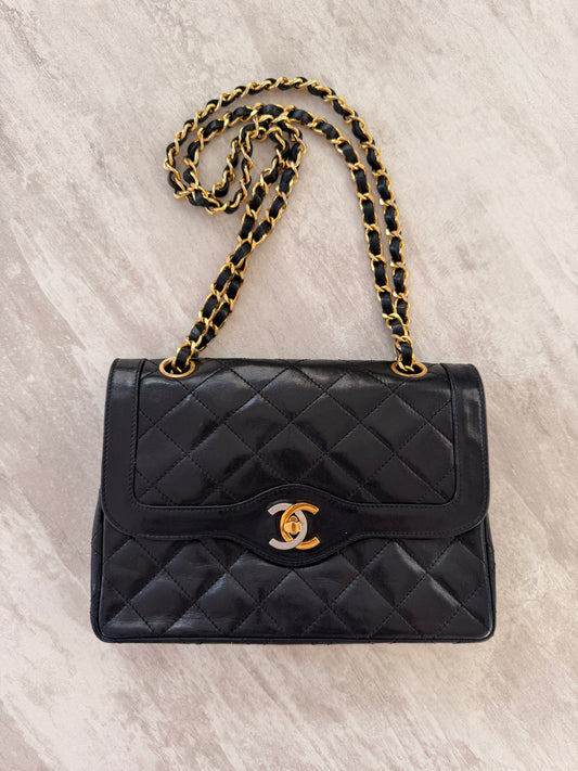 Chanel Black Quilted Lambskin Flap Bag GHW