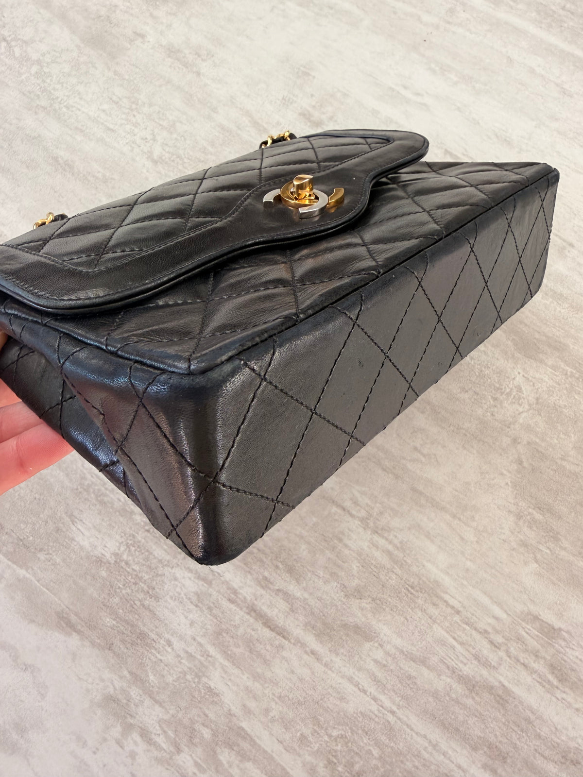Chanel Black Quilted Lambskin Flap Bag GHW
