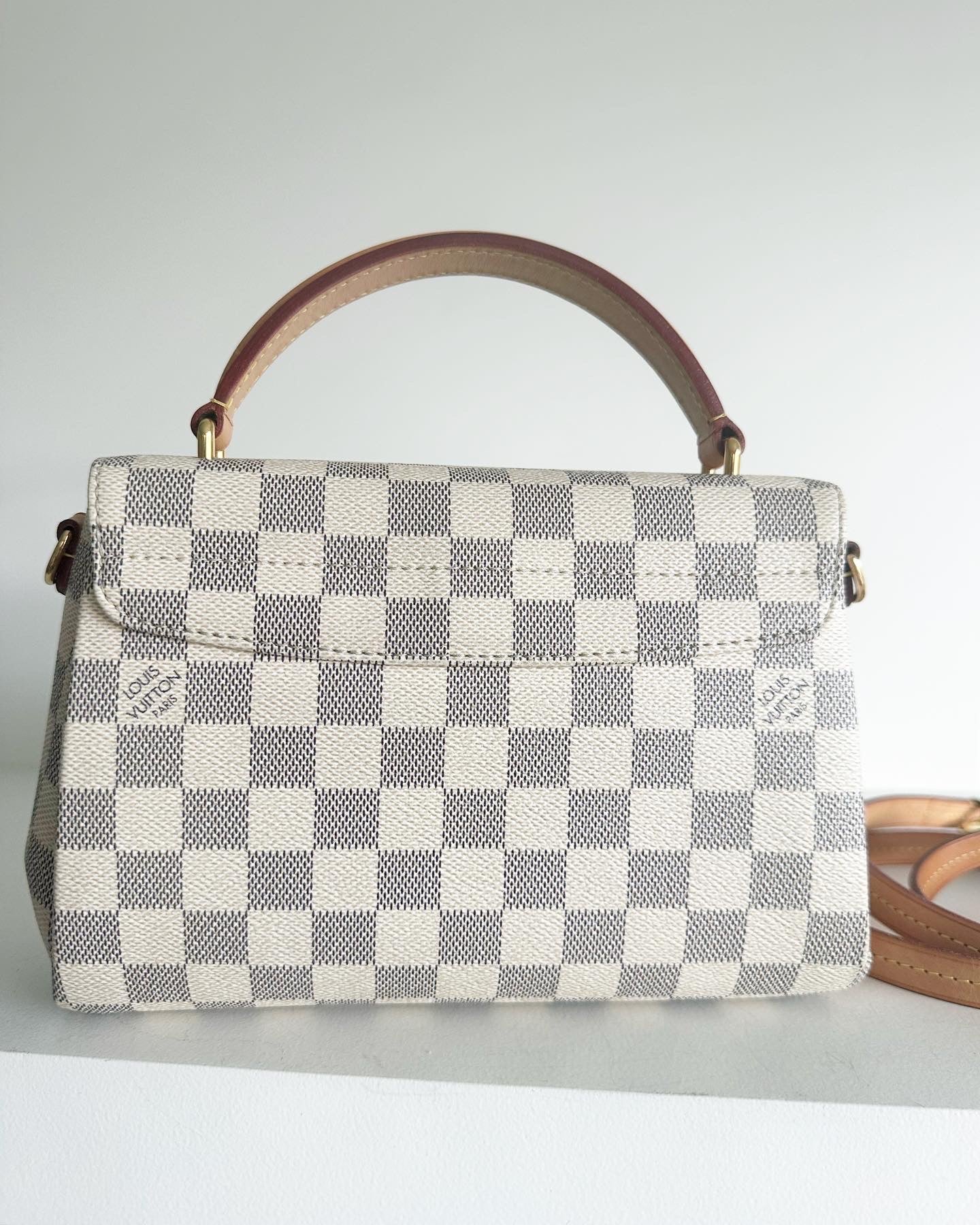 Louis Vuitton croisette damier azur, rose ballerine