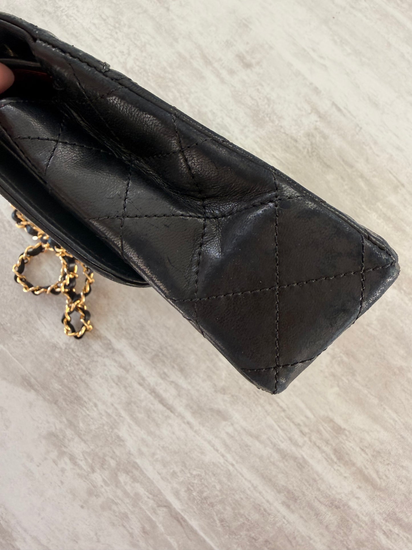 Chanel Black Quilted Lambskin Flap Bag GHW