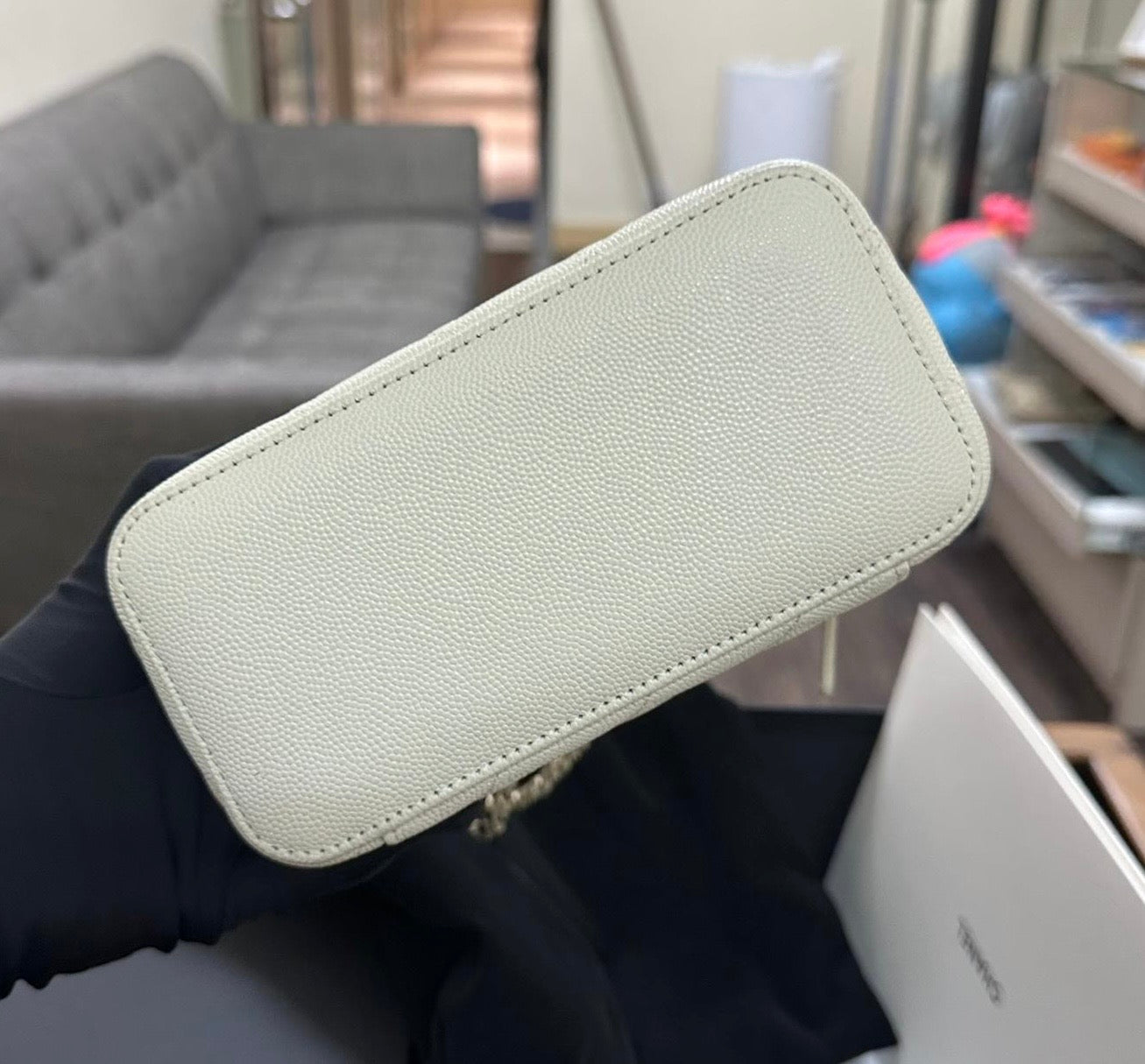 Chanel Long Vanity Bag On Chain