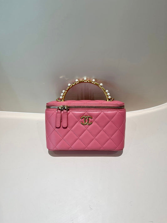 Chanel Top Handle Clutch On Chain