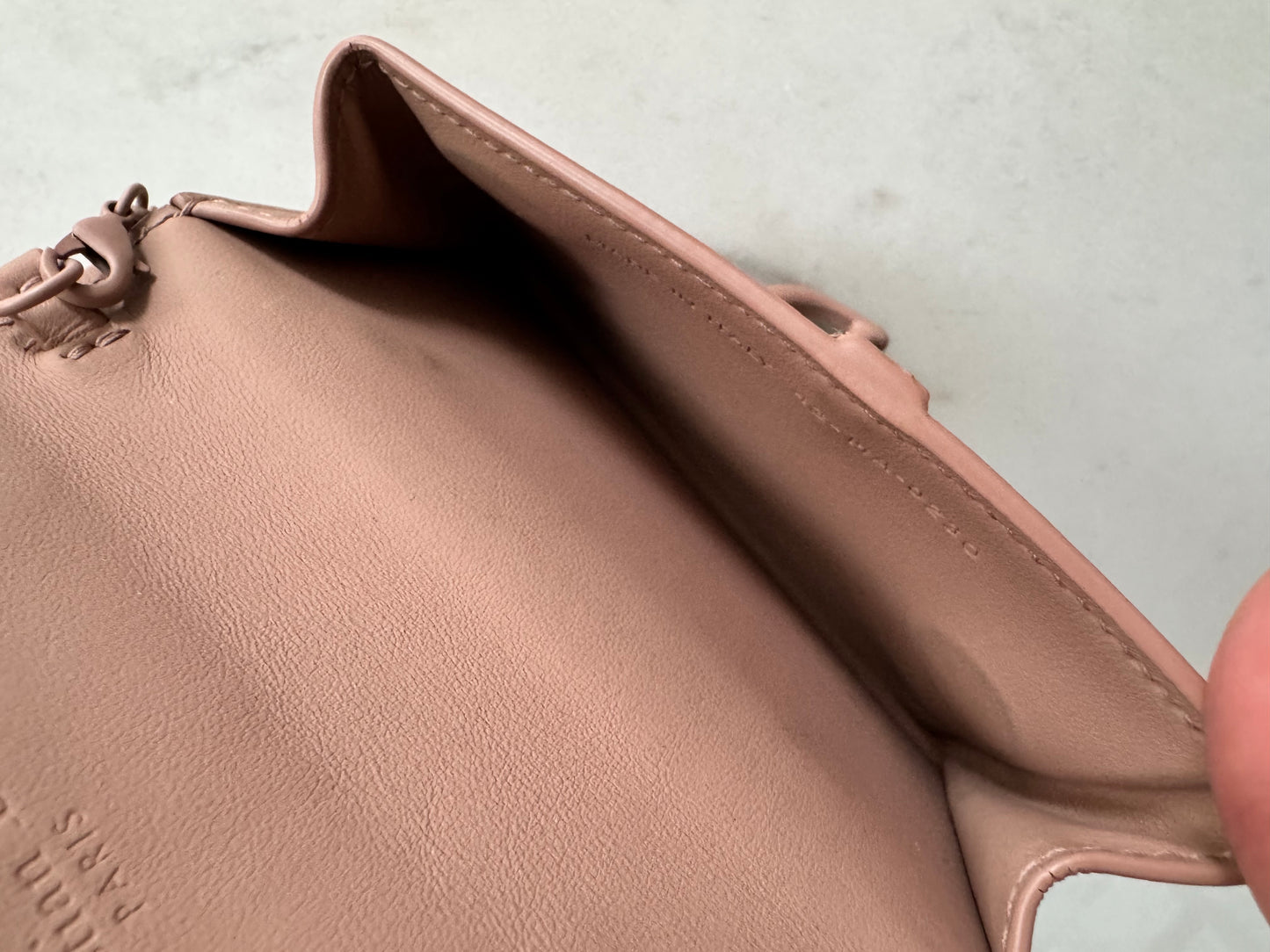 Christian Dior Nano Saddle Chain Pouch