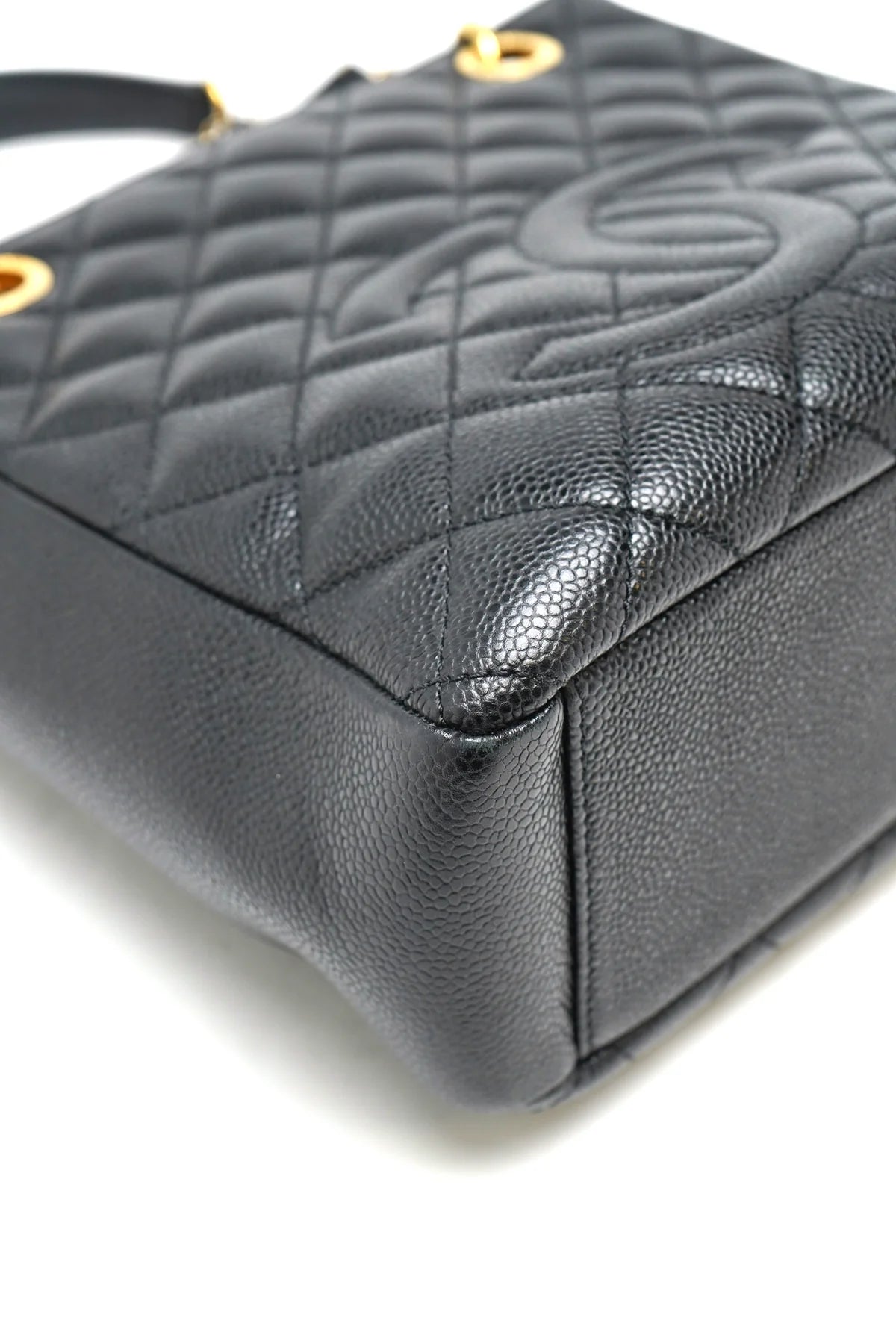 Chanel Caviar Quilted Petit Shopping Tote PST Black
