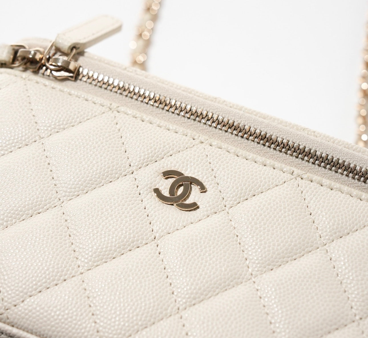 Chanel Long Vanity Bag On Chain