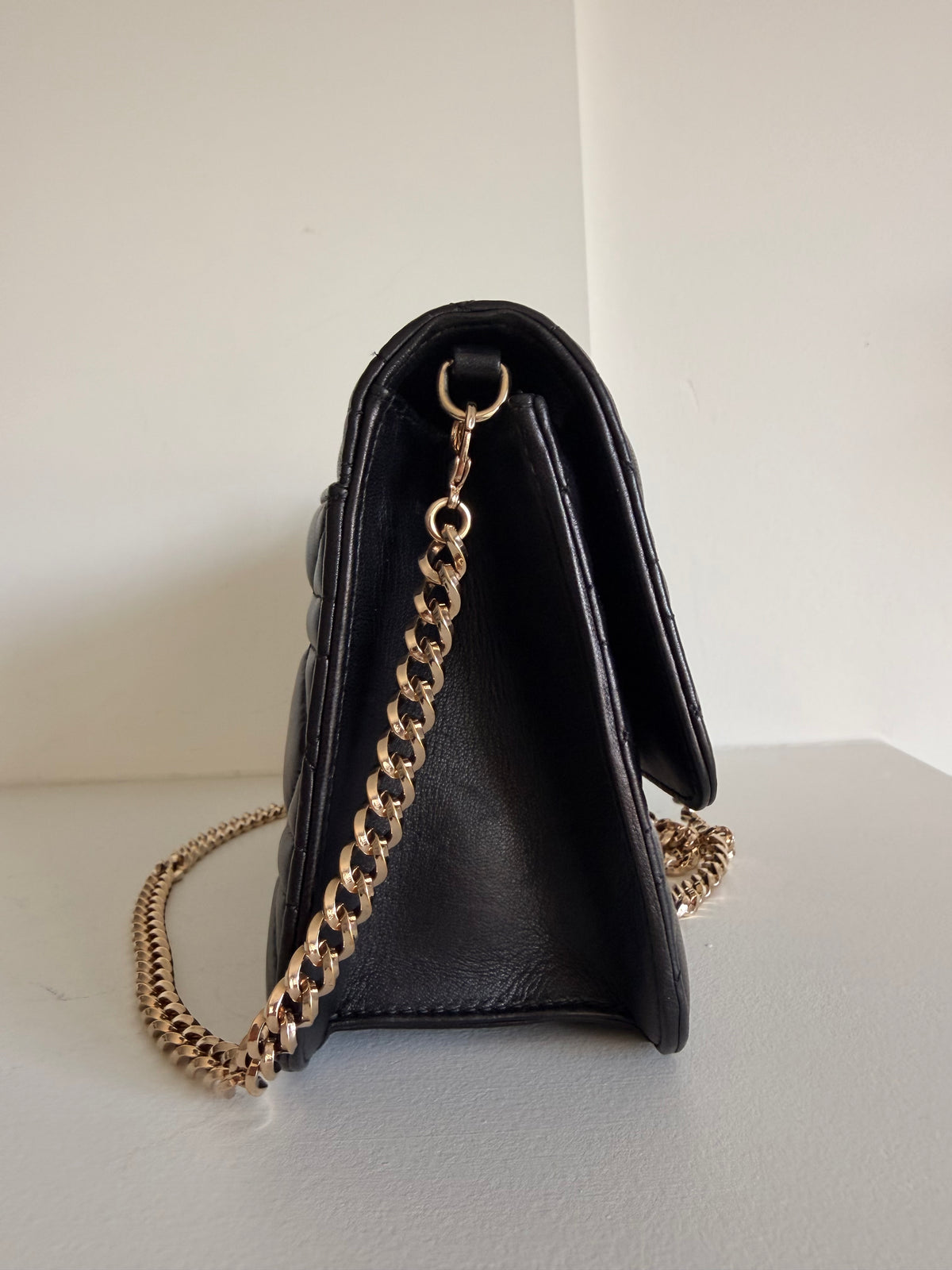 Christian Dior Black Lambskin Cannage Miss Dior Promenade Pouch