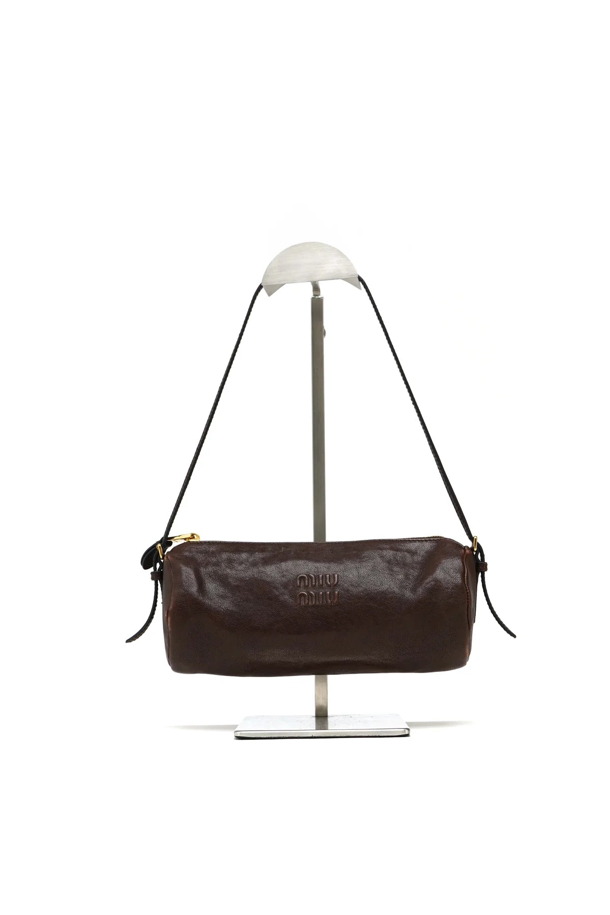 Miu Miu Nappa Aviator Mini Pouch Briarwood