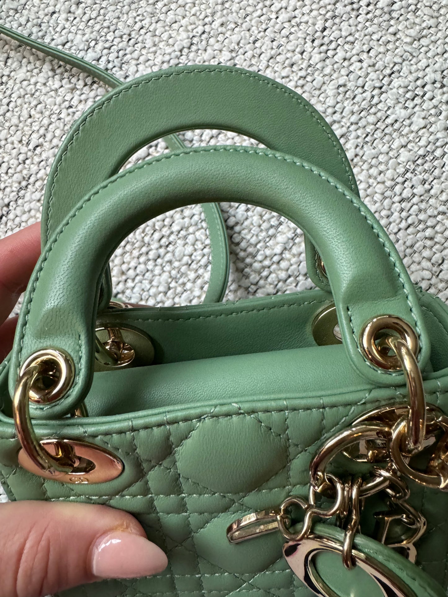 Christian Dior Lady Micro Bag , lmtd Edition Green